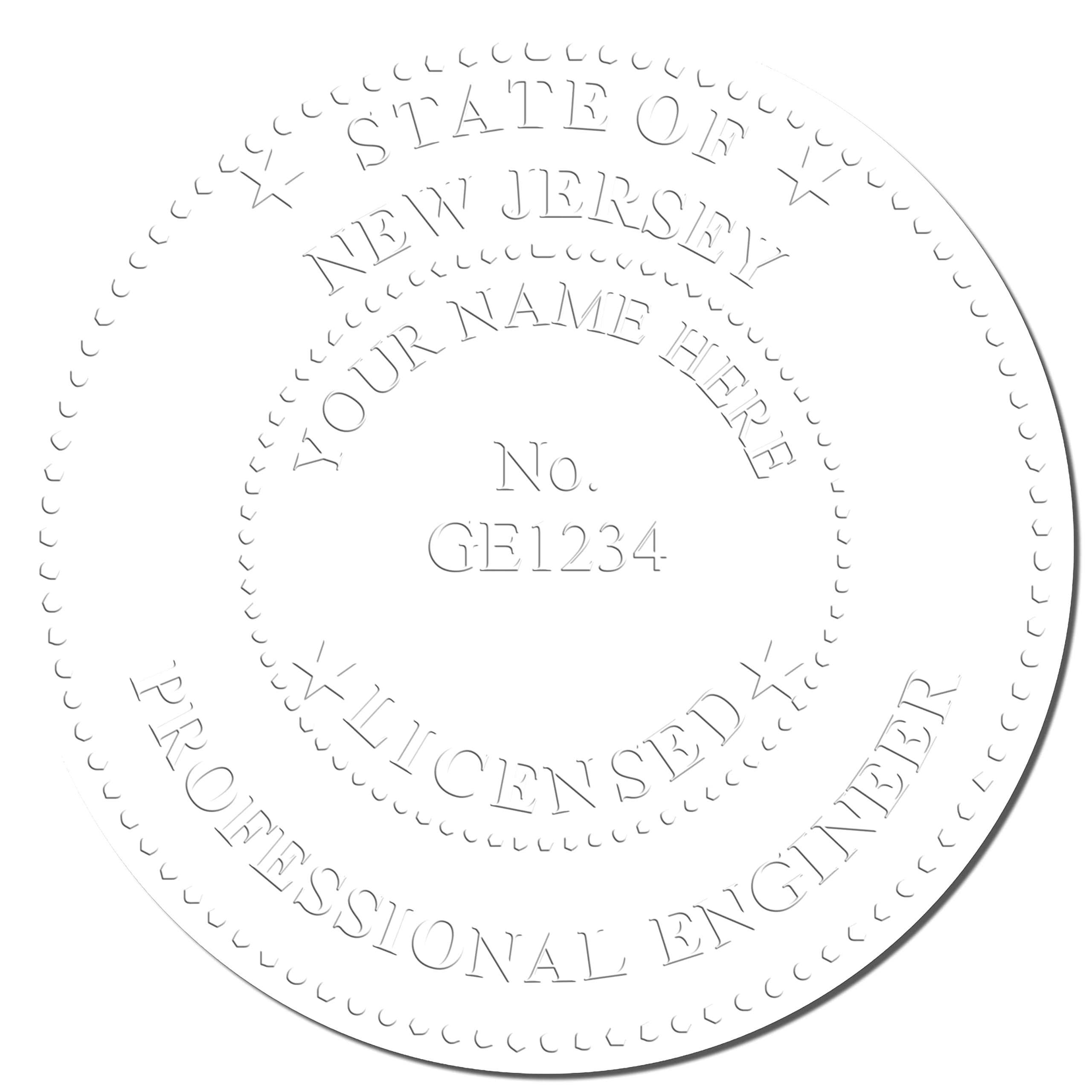 Acorn Sales Co New Jersey Licensed Professional Engineer Seal, New Jersey PE Seal, Engineer Seal for New Jersey - Image 3