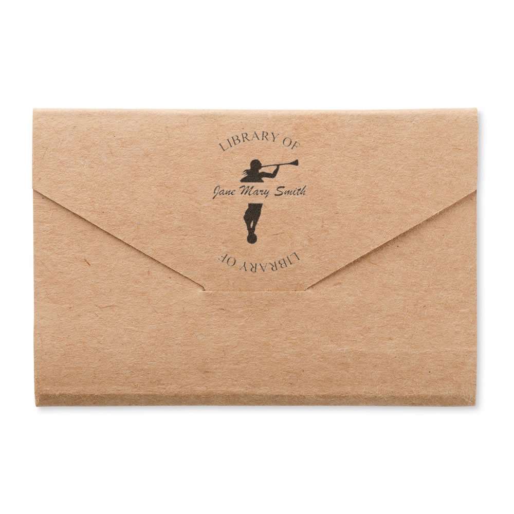 Acorn Sales Trumpeter Library Rubber Stamp - Image 2