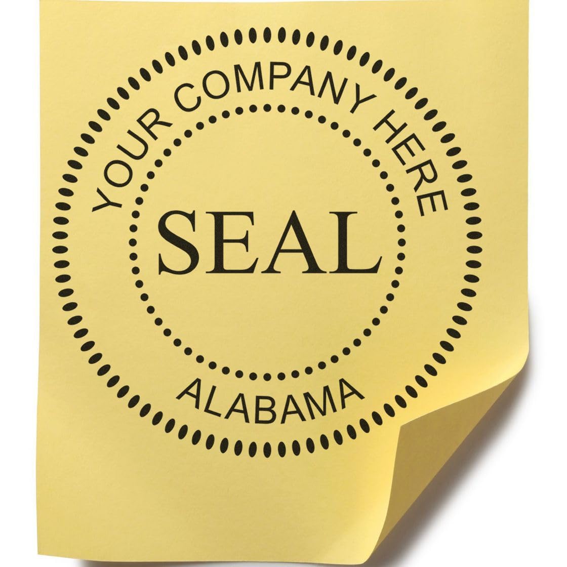 Alabama Self-Inking Corporate Seal Stamp, 1-5/8 Size, Alabama Company Stamp, Personalized, Customized Business Corporate Seal, Custom Made Incorporation Seal, Self-Ink Stamp, AL Stamp - Image 3
