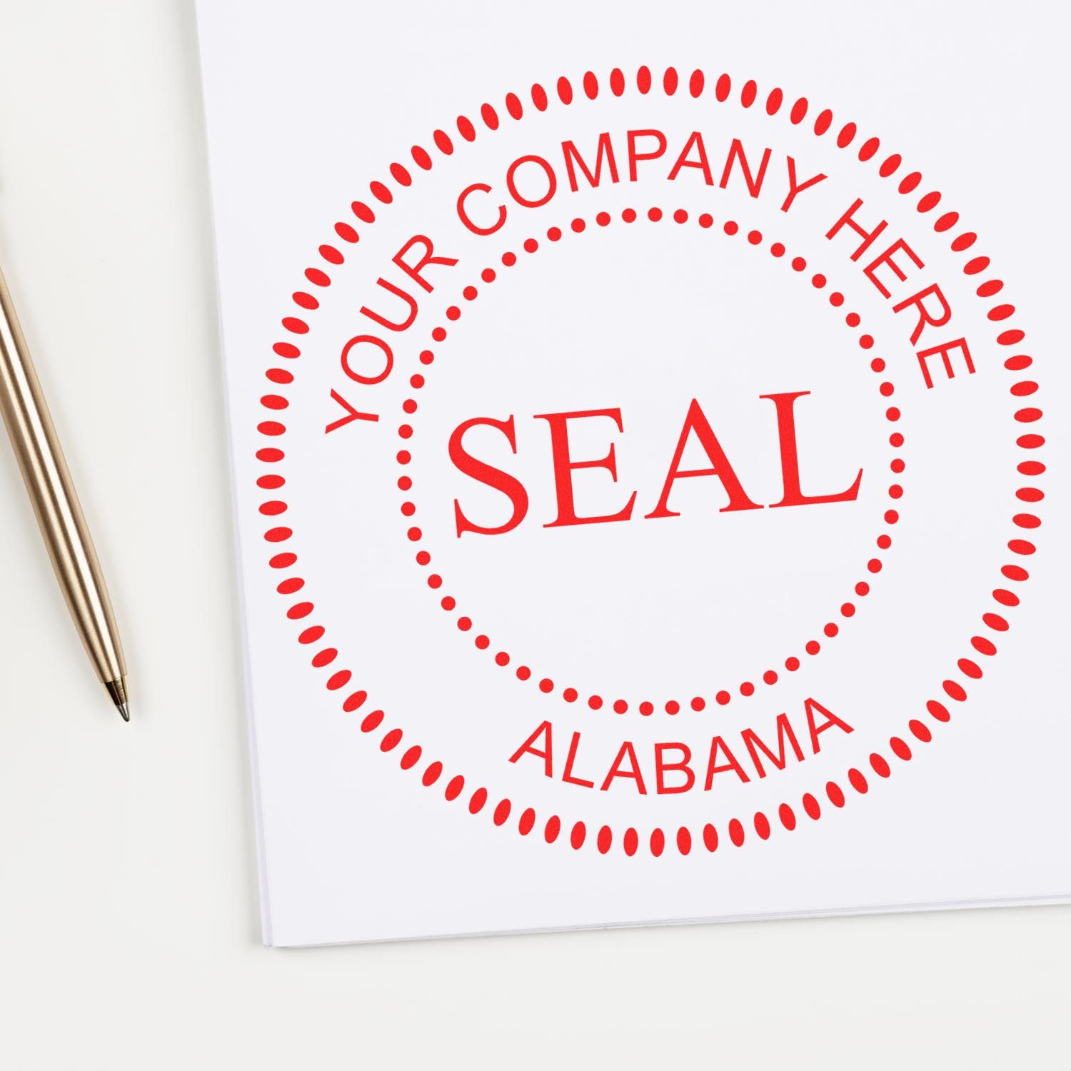 Alabama Self-Inking Corporate Seal Stamp, 1-5/8 Size, Alabama Company Stamp, Personalized, Customized Business Corporate Seal, Custom Made Incorporation Seal, Self-Ink Stamp, AL Stamp - Image 6