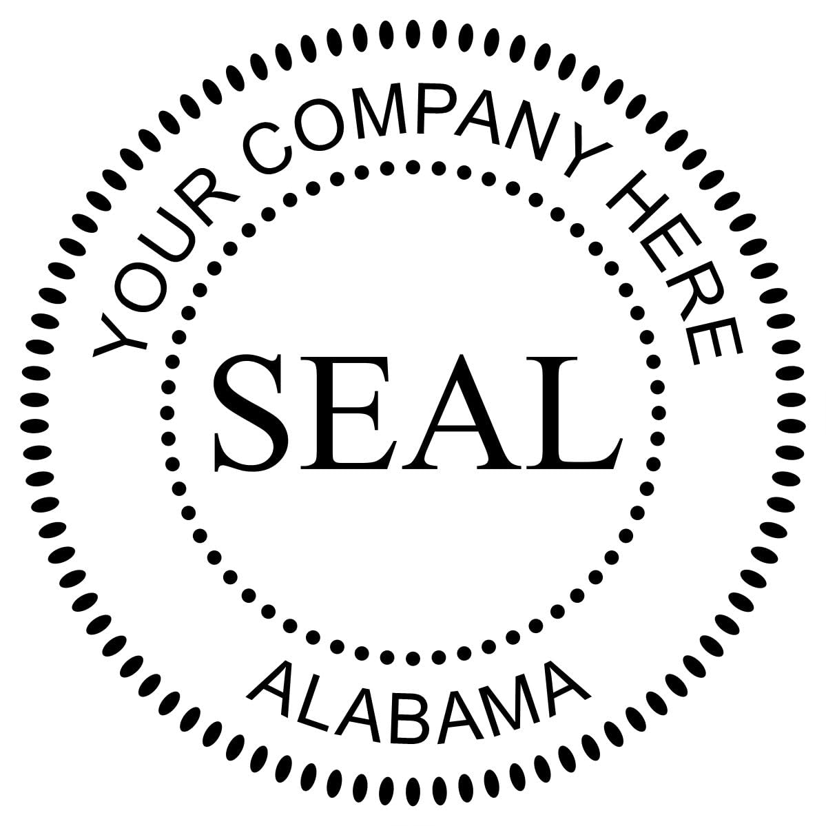 Alabama Self-Inking Corporate Seal Stamp, 1-5/8 Size, Alabama Company Stamp, Personalized, Customized Business Corporate Seal, Custom Made Incorporation Seal, Self-Ink Stamp, AL Stamp - Image 7