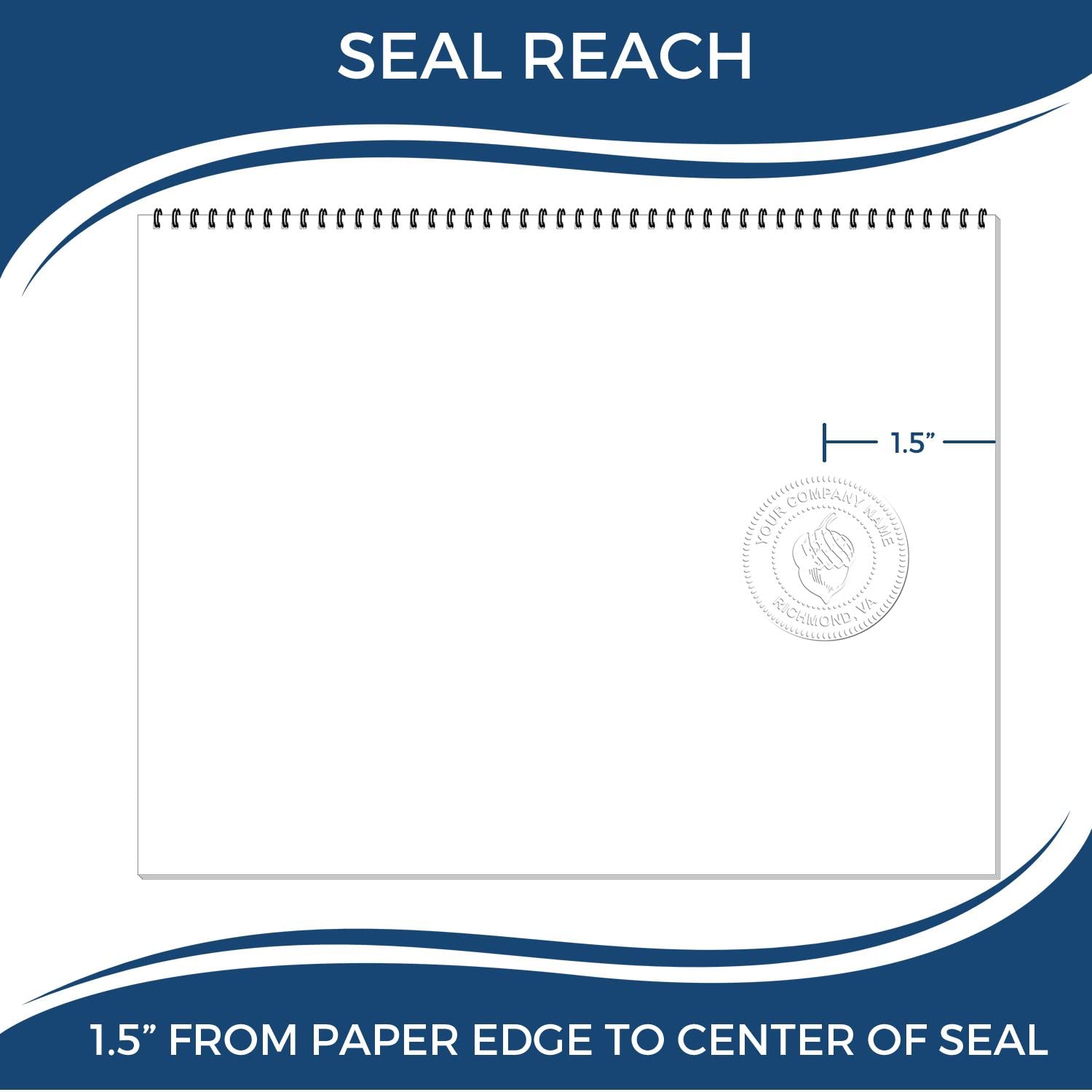 West Virginia PE Seal Embosser - Black Hybrid Professional Engineer Raised Seal, Size 1-5/8 - Ideal for West Virginia Engineers, Engineer Seal West Virginia - Perfect Tool for Engineering Projects - Image 8