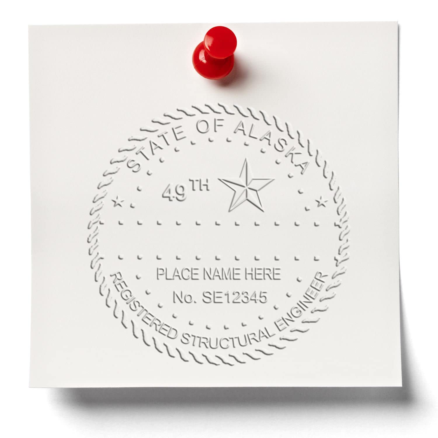 Alaska Structural Professional Engineer Seal - Handheld, 2" Size, Size - Ideal for Alaska Structural Engineer - Alaska Structural PE Seal - Reliable Alaska Structural Engineer Seal - Image 6