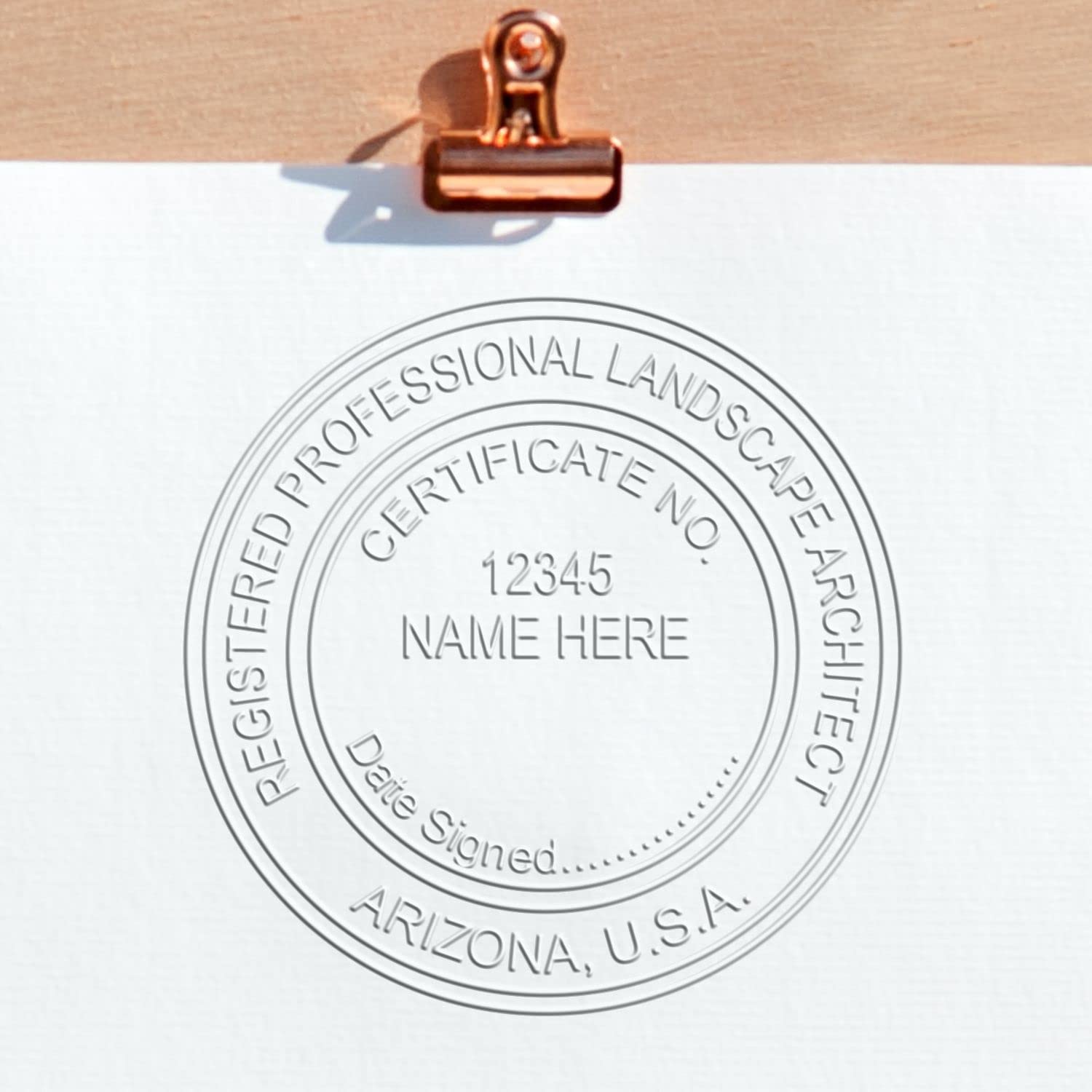 Arizona Professional Landscape Architect Seal, Handheld AZ Landscape Architect Seal, Ideal for Arizona Landscape Architects, Size 1-1/2, and Convenient for Professional Use, Arizona PLS Seal