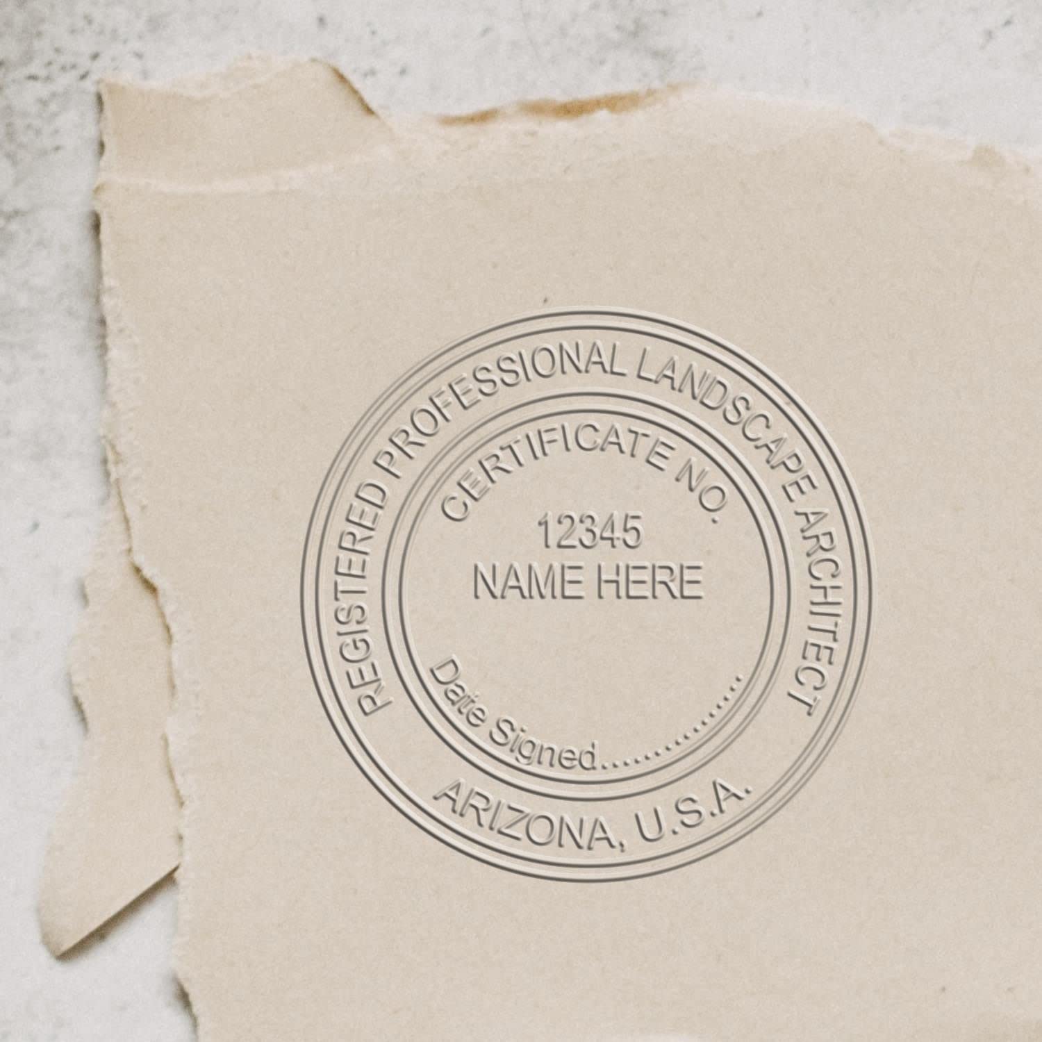 Arizona Professional Landscape Architect Seal, Handheld AZ Landscape Architect Seal, Ideal for Arizona Landscape Architects, Size 1-1/2, and Convenient for Professional Use, Arizona PLS Seal - Image 6