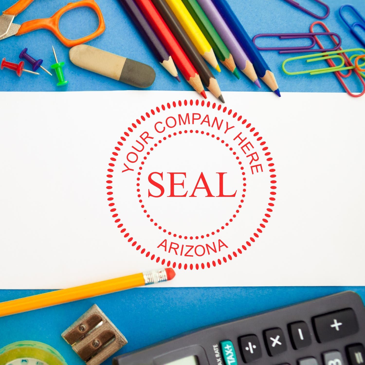 Arizona Self-Inking Corporate Seal Stamp, 1-5/8 Size, Arizona Company Stamp, Personalized, Customized Company Ink Stamp, Custom Made Seal Corporate, Self-Ink Stamp, AZ Stamp - Image 7