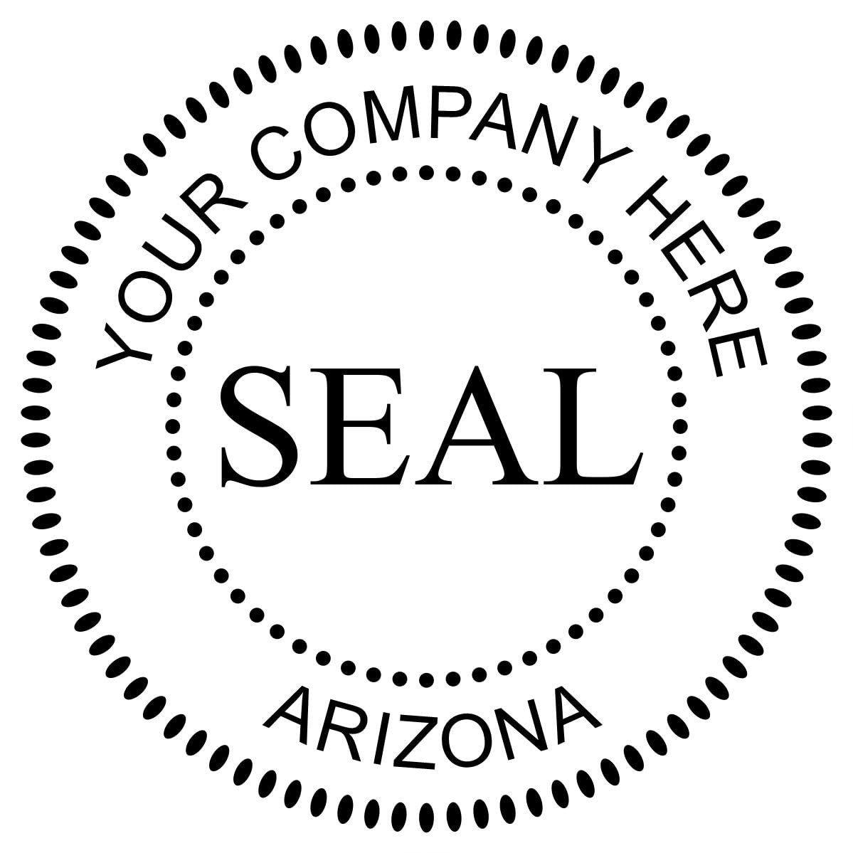 Arizona Self-Inking Corporate Seal Stamp, 1-5/8 Size, Arizona Company Stamp, Personalized, Customized Company Ink Stamp, Custom Made Seal Corporate, Self-Ink Stamp, AZ Stamp - Image 8