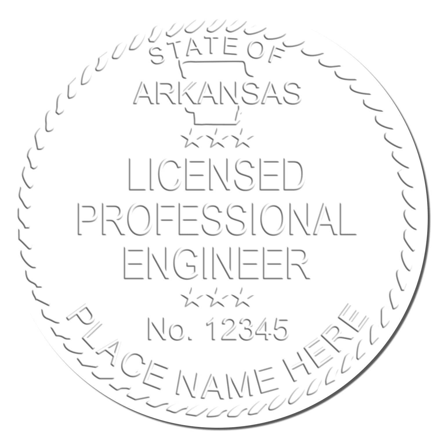Arkansas PE Seal - Premium Quality Handheld Arkansas Engineer Seal, Ideal for Licensed Professional Engineers in Arkansas, Size 1-5/8, for Arkansas Engineer, Arkansas PE Seal, Arkansas Engineer Seal - Image 4