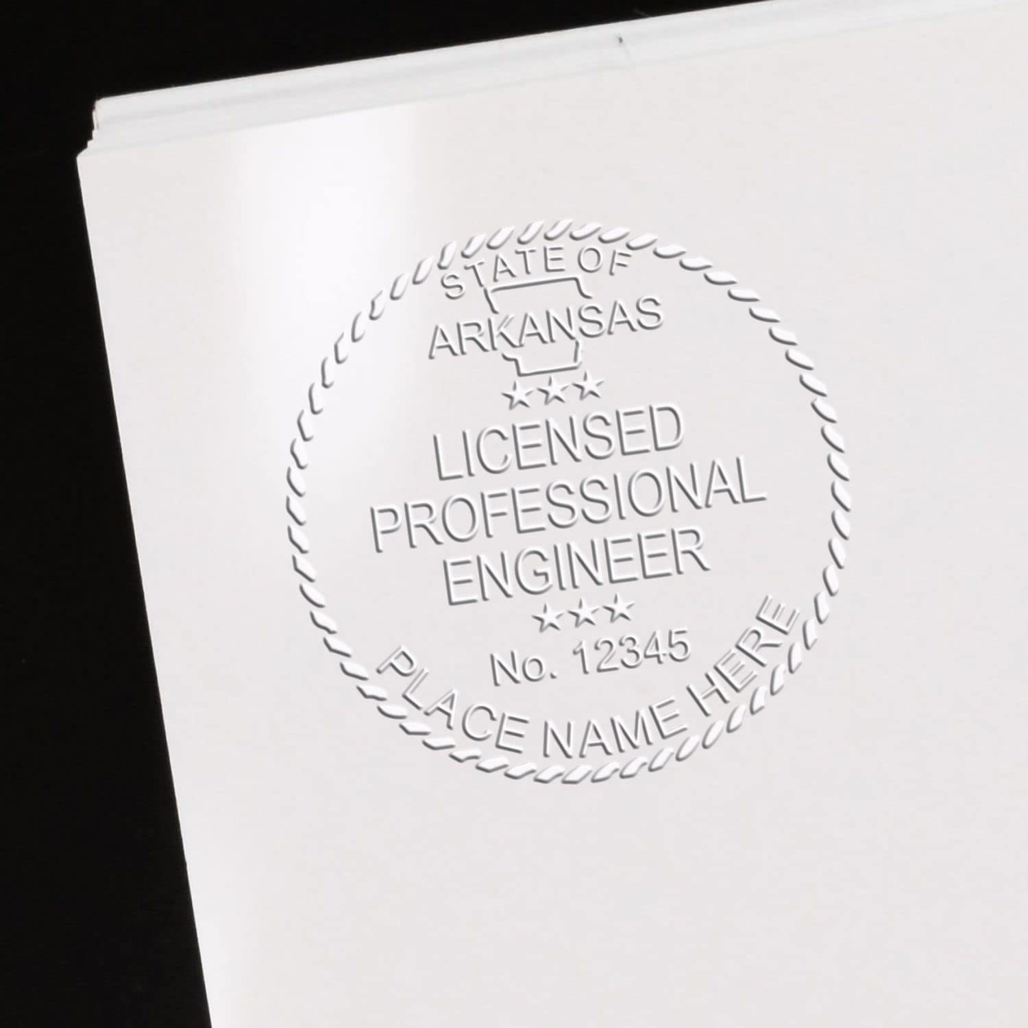 Arkansas PE Seal - Premium Quality Handheld Arkansas Engineer Seal, Ideal for Licensed Professional Engineers in Arkansas, Size 1-5/8, for Arkansas Engineer, Arkansas PE Seal, Arkansas Engineer Seal - Image 6
