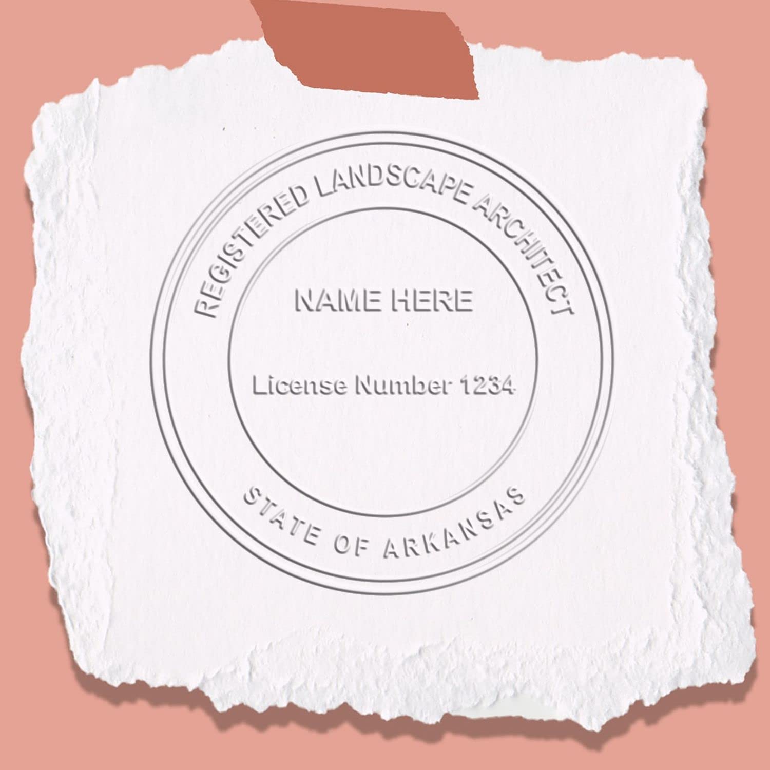 Arkansas Professional Landscape Architect Seal, AR Landscape Architect Stamp, Handheld Size 1-5/8, Ideal for Arkansas Landscape Architects - Easy-to-Use AR Landscape Architect Seal, Arkansas PLS Seal