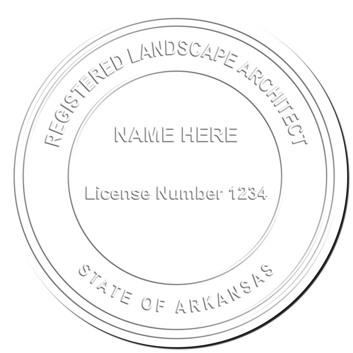 Arkansas Professional Landscape Architect Seal, AR Landscape Architect Stamp, Handheld Size 1-5/8, Ideal for Arkansas Landscape Architects - Easy-to-Use AR Landscape Architect Seal, Arkansas PLS Seal - Image 4