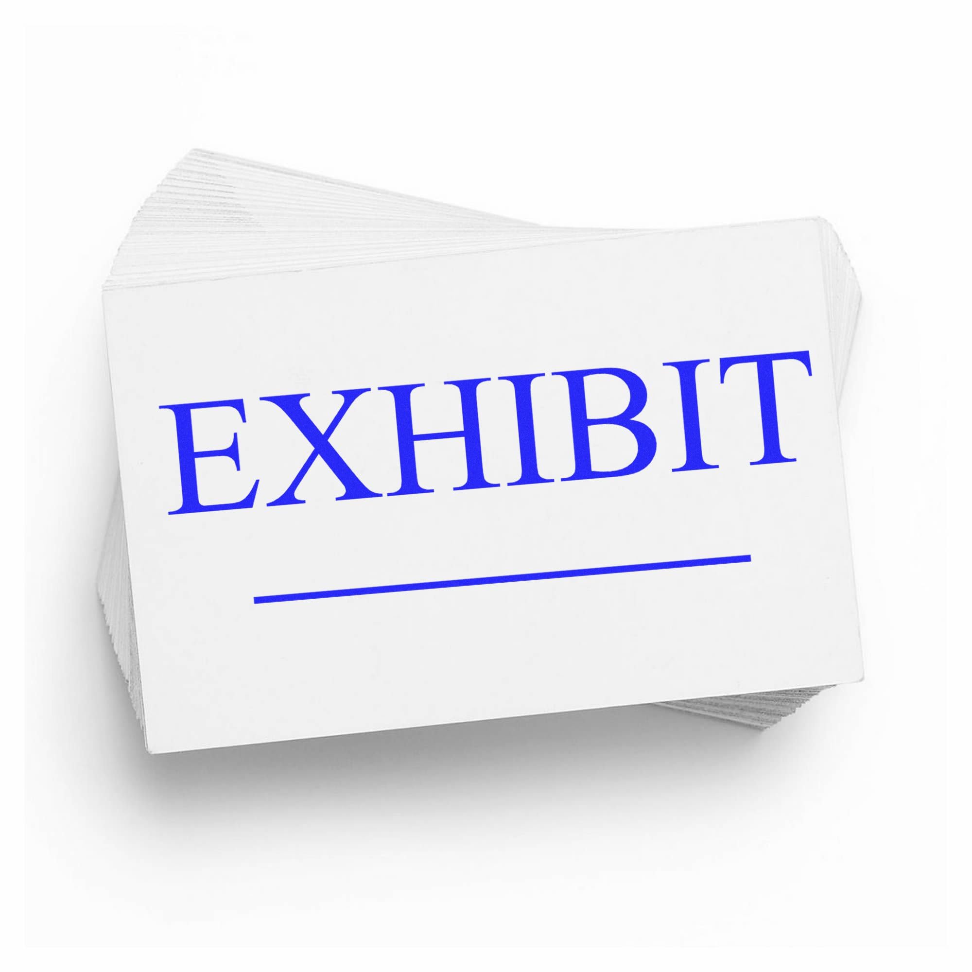 Blue Ink Self-Inking Exhibit Stamp - Durable Phrase Stamp Ideal for Solicitors - Convenient 1/2 x 1-1/2 Size - Ideal for Professional Use - Easy to Refill - Long-Lasting Impression - Image 9