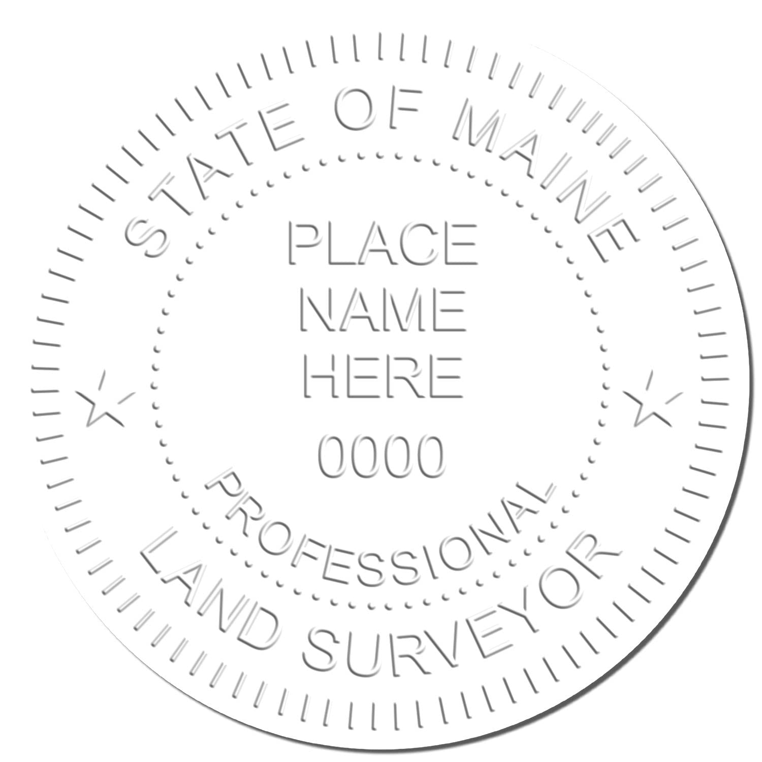 Blue Soft Maine Professional Land Surveyor Seal, PLS Seal Maine - Ideal for Maine Land Surveyors, Size 1-5/8 - Perfect Tool for Accurate Surveys and Land Measurements - ME Land Surveying - Image 4