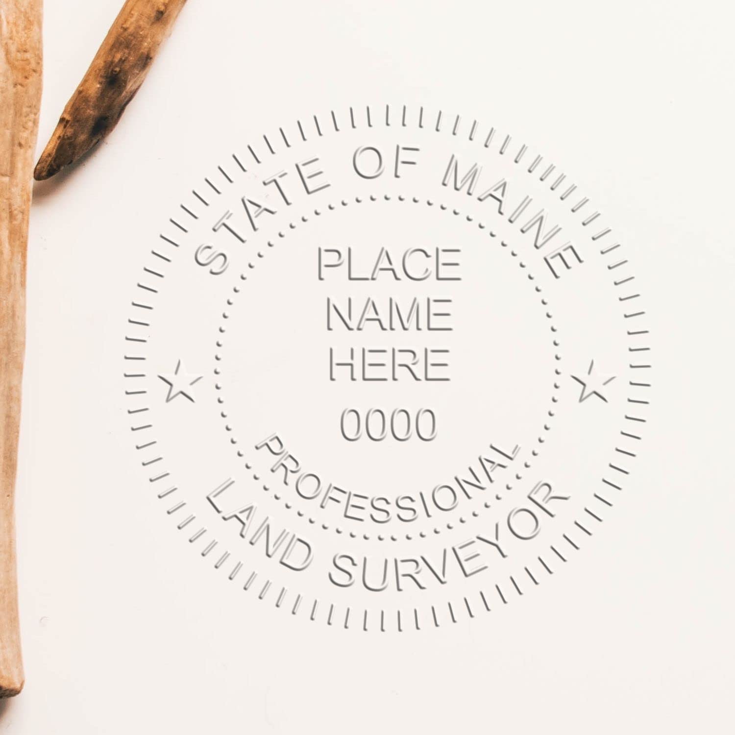 Blue Soft Maine Professional Land Surveyor Seal, PLS Seal Maine - Ideal for Maine Land Surveyors, Size 1-5/8 - Perfect Tool for Accurate Surveys and Land Measurements - ME Land Surveying - Image 6
