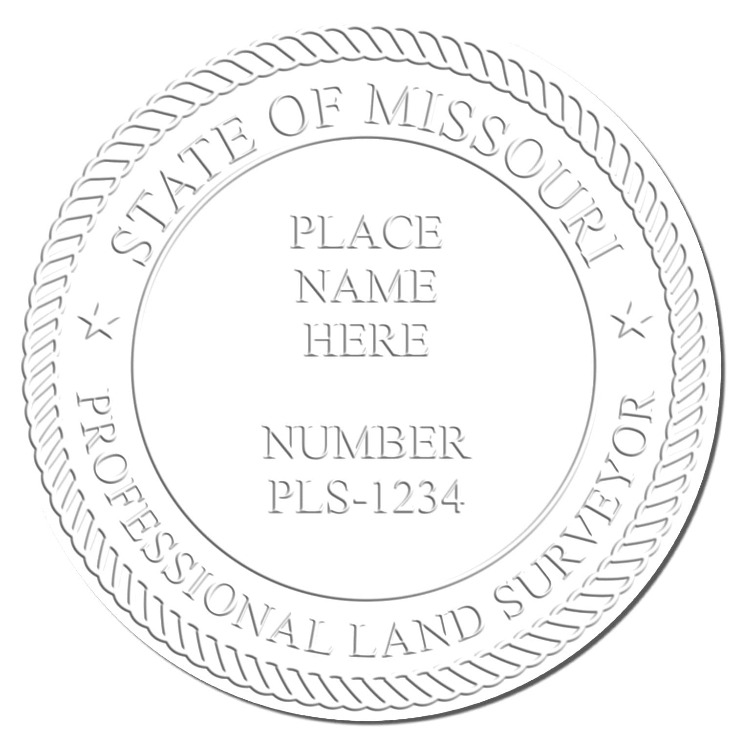 Blue Soft Missouri Professional Land Surveyor Seal - PLS Seal Missouri, Ideal for Missouri Land Surveyors, Size 1-3/4. Perfect Tool for Accurate Surveying Tasks - MO PLS Seals and Stamps - Image 4