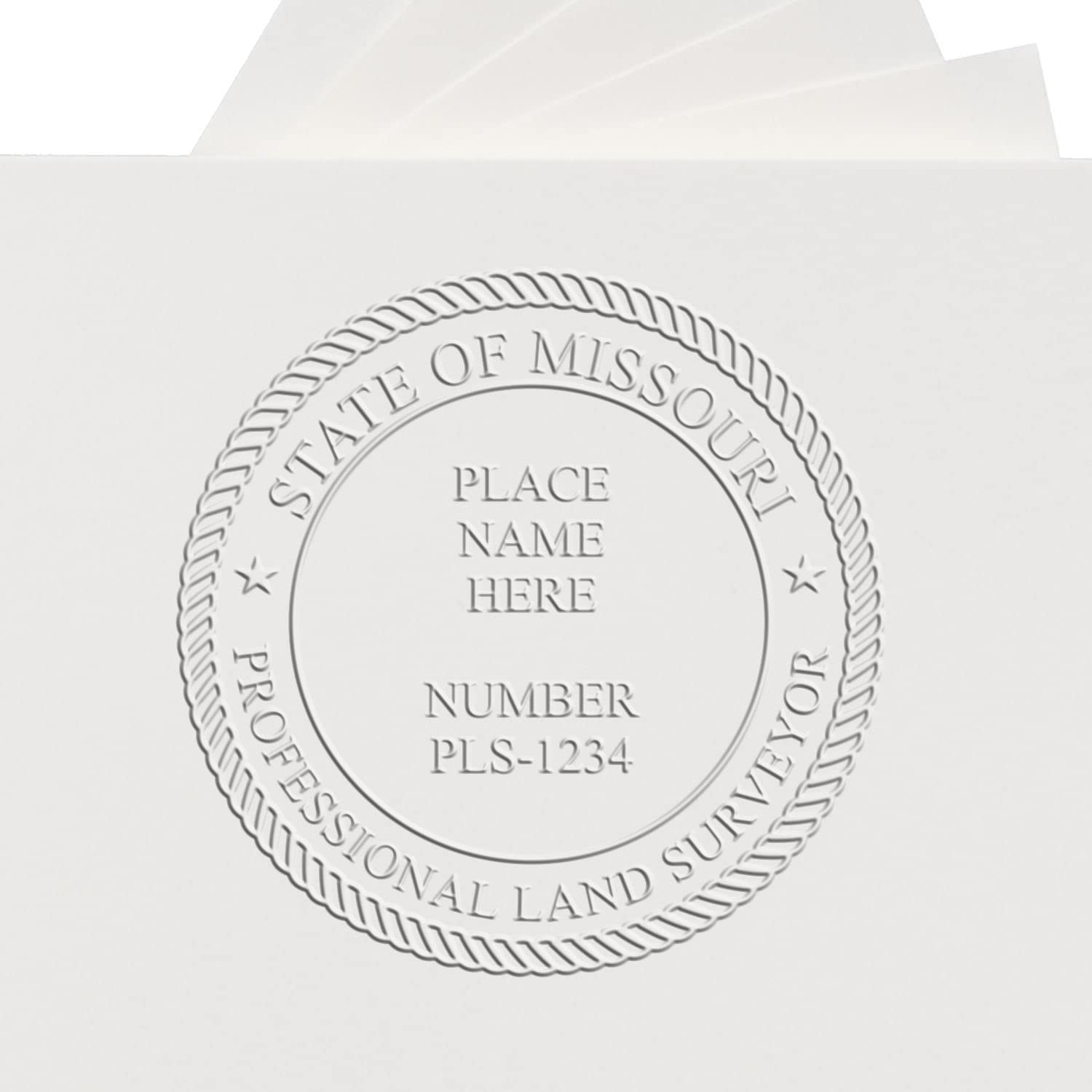 Blue Soft Missouri Professional Land Surveyor Seal - PLS Seal Missouri, Ideal for Missouri Land Surveyors, Size 1-3/4. Perfect Tool for Accurate Surveying Tasks - MO PLS Seals and Stamps - Image 6