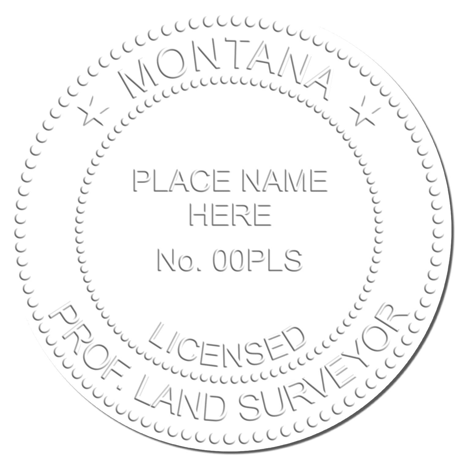 Blue Soft Montana Professional Land Surveyor Seal, PLS Seal Montana - Premium Quality, Size 2" - Ideal for Montana Land Surveyors, High-Durability Surveyor Seal, Easy to Use and Reliable - Image 4