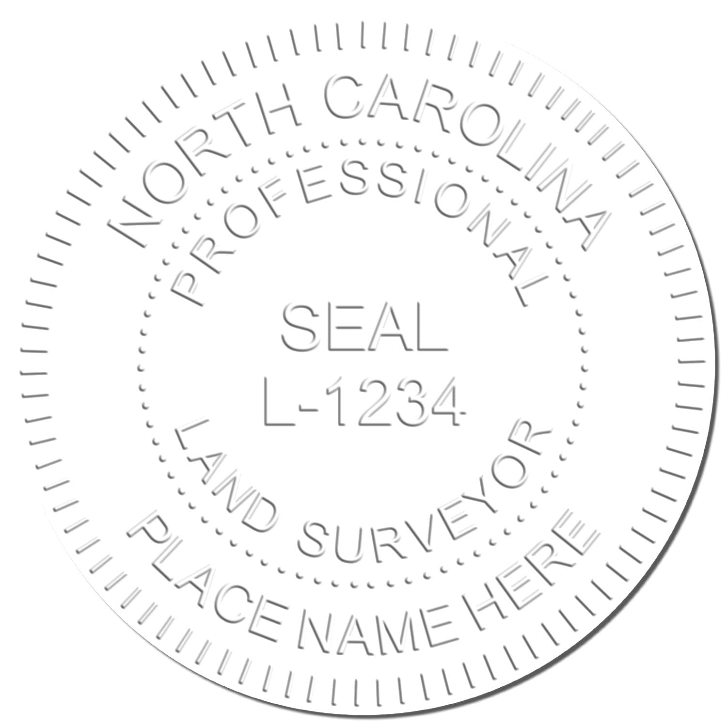 Blue Soft North Carolina Professional Land Surveyor Seal, PLS Seal North Carolina - Ideal for North Carolina Land Surveyors, Size 1-5/8 - Reliable Surveyor's Tool - NC Land Surveying - Image 4