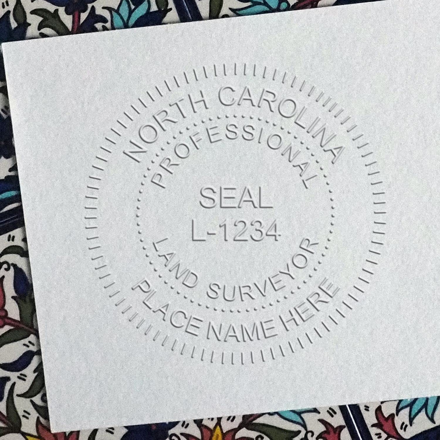 Blue Soft North Carolina Professional Land Surveyor Seal, PLS Seal North Carolina - Ideal for North Carolina Land Surveyors, Size 1-5/8 - Reliable Surveyor's Tool - NC Land Surveying - Image 6