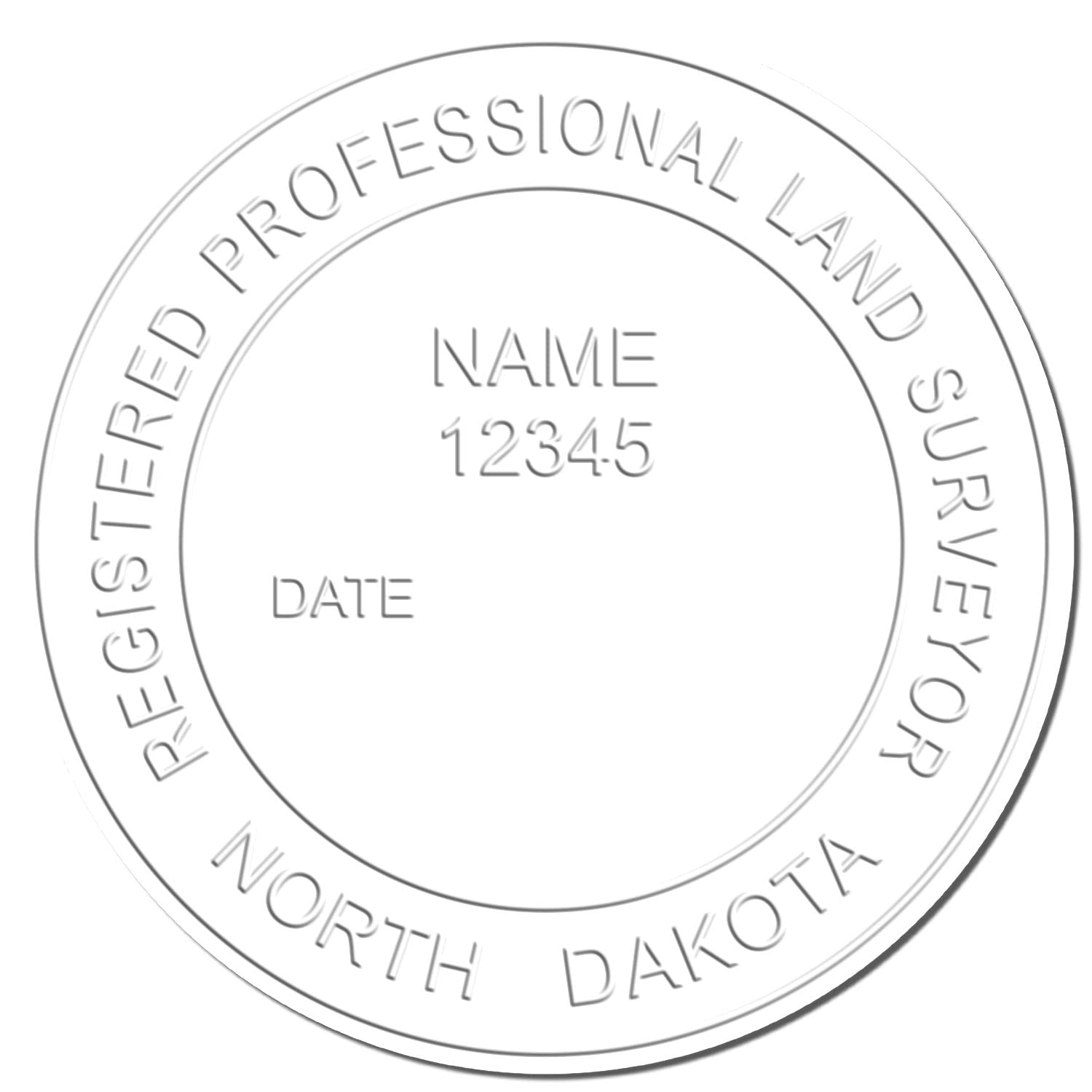 Blue Soft North Dakota Professional Land Surveyor Seal, PLS Seal North Dakota - Ideal for Registered North Dakota Land Surveyors, Size 1-3/4 - Surveyor Seal for North Dakota Professionals - Image 4