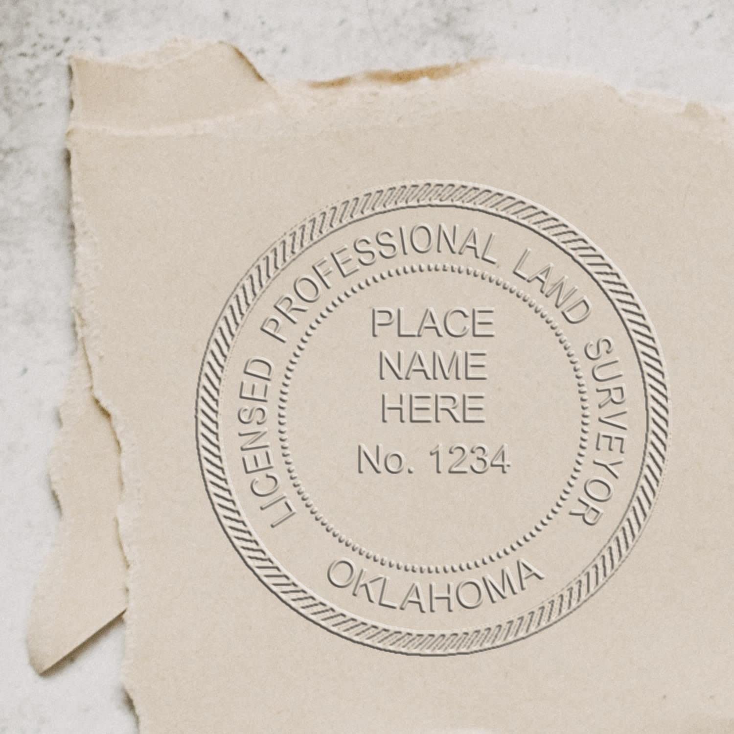 Blue Soft Oklahoma Surveyor Seal, PLS Seal Oklahoma - Premium Quality, 1-3/4 Size - Ideal for Oklahoma Licensed Professional Land Surveyors - Easy-to-Use Surveyor Seal for Accurate Land Surveying - Image 6