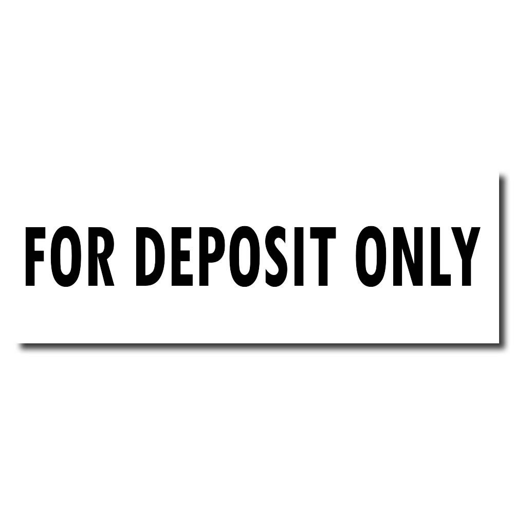 Bookkeeping Stamp, Self-Inking for Deposit Only Stamp with Black Ink, Ideal for Billing Clerks, Reliable, 1/2 x 1-1/2, Ideal for Streamlining Financial Tasks, Black Ink Deposit Only Stamp - Image 2