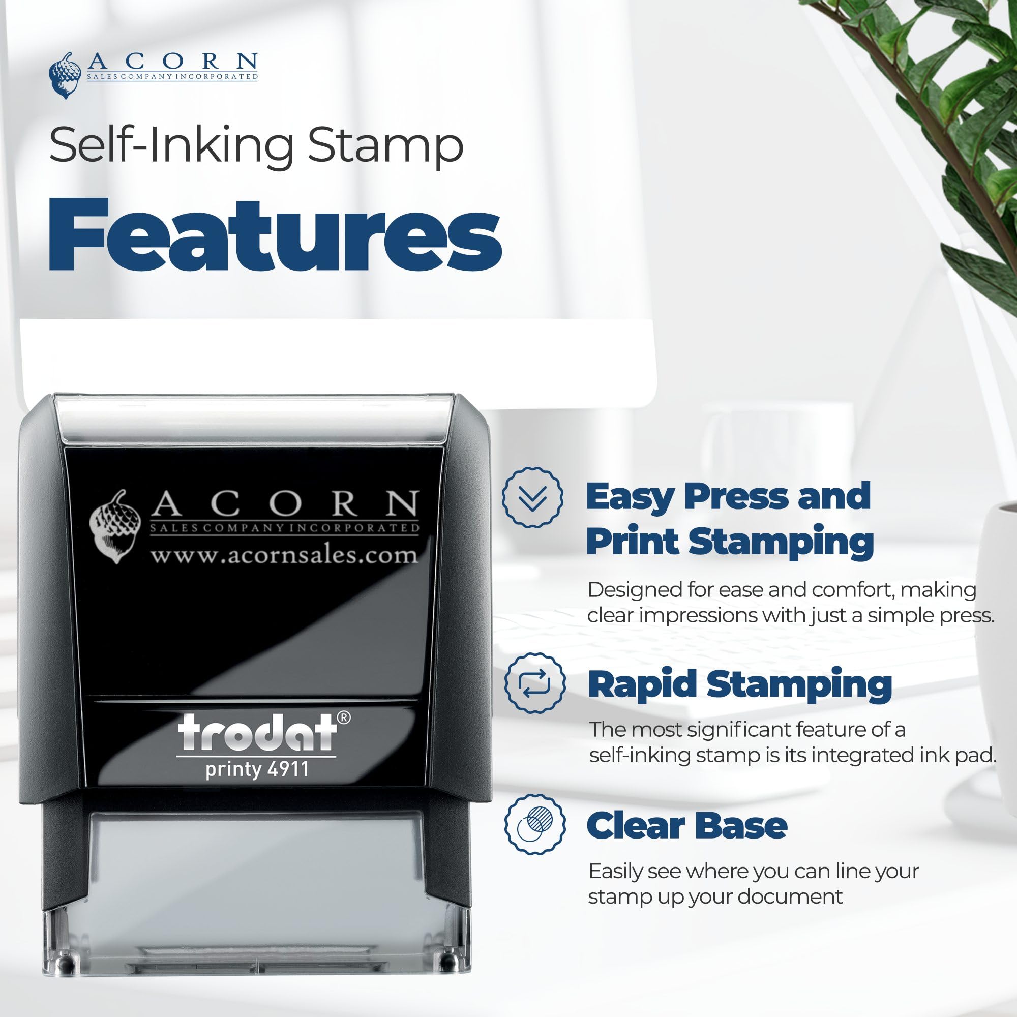 Premium Quality Accounting Stamp, Red Ink Self-Inking COD Stamp - Ideal for Administrative Professionals, Durable and Efficient, 1/2 x 1-1/2, Ideal for Office Use, High Visibility Red Ink - Image 3