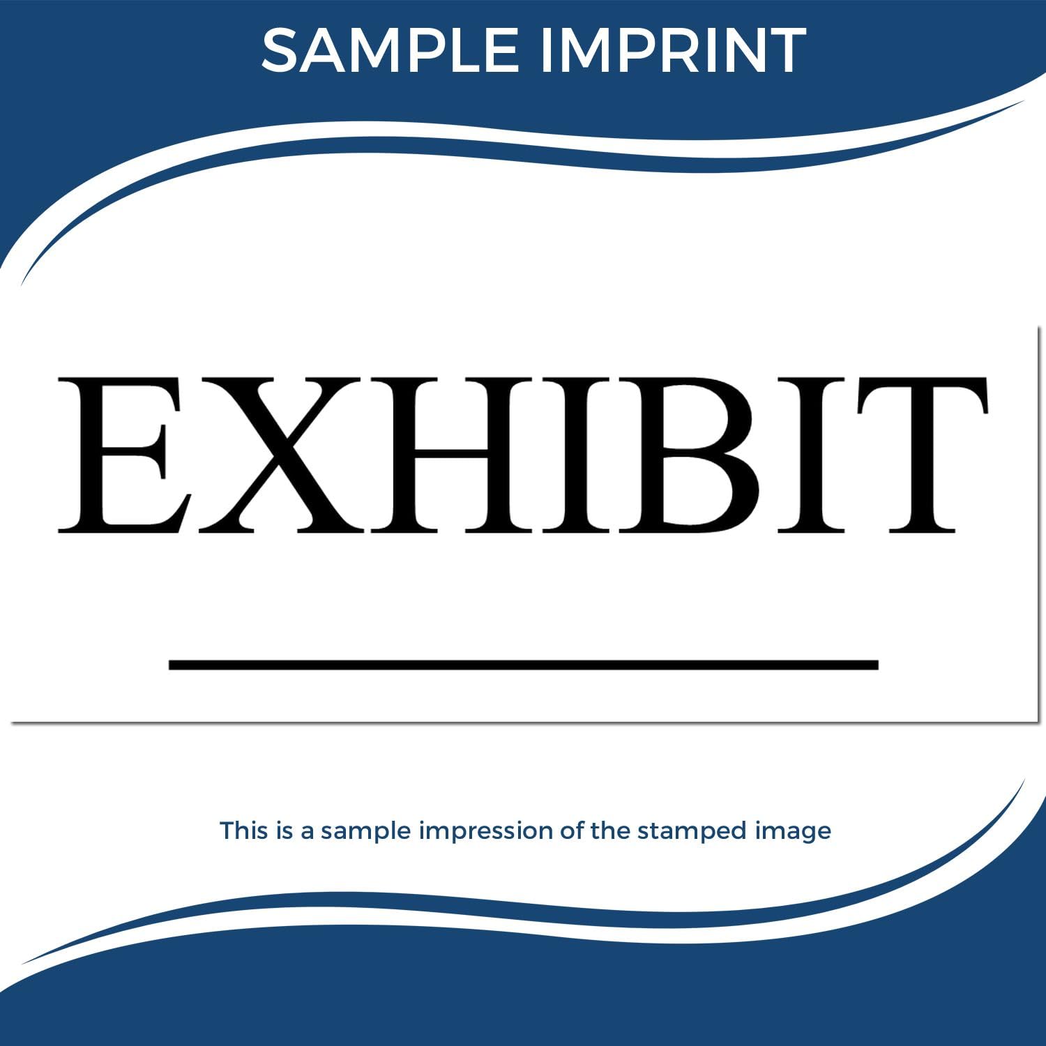 Business Stamp - Black Ink Self-Inking Exhibit Stamp, Ideal for Law Clerks - Durable, and Easy to Use - 1/2 x 1-1/2 Size - Ideal for Professional Legal Documentation and Office Use - Image 7