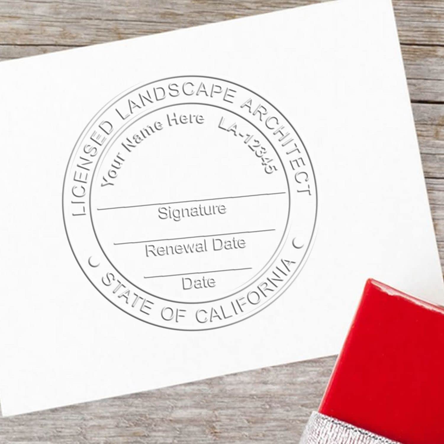 California Professional Landscape Architect Seal - Handheld, 1-3/4 Size, Ideal for CA Landscape Architects - Easy-to-Use Seal for California Landscape Architecture Projects, California Seal Stamp