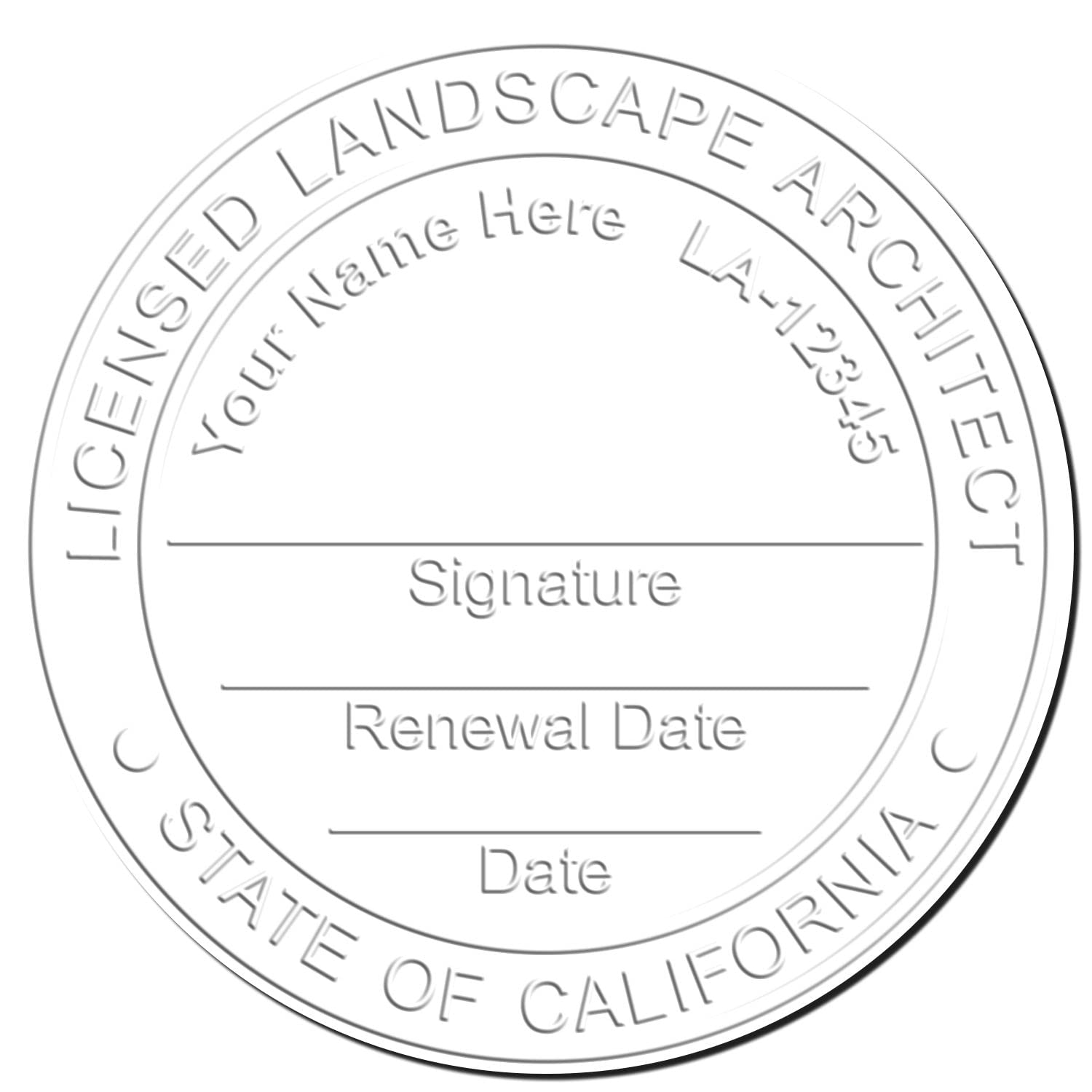 California Professional Landscape Architect Seal - Handheld, 1-3/4 Size, Ideal for CA Landscape Architects - Easy-to-Use Seal for California Landscape Architecture Projects, California Seal Stamp - Image 4