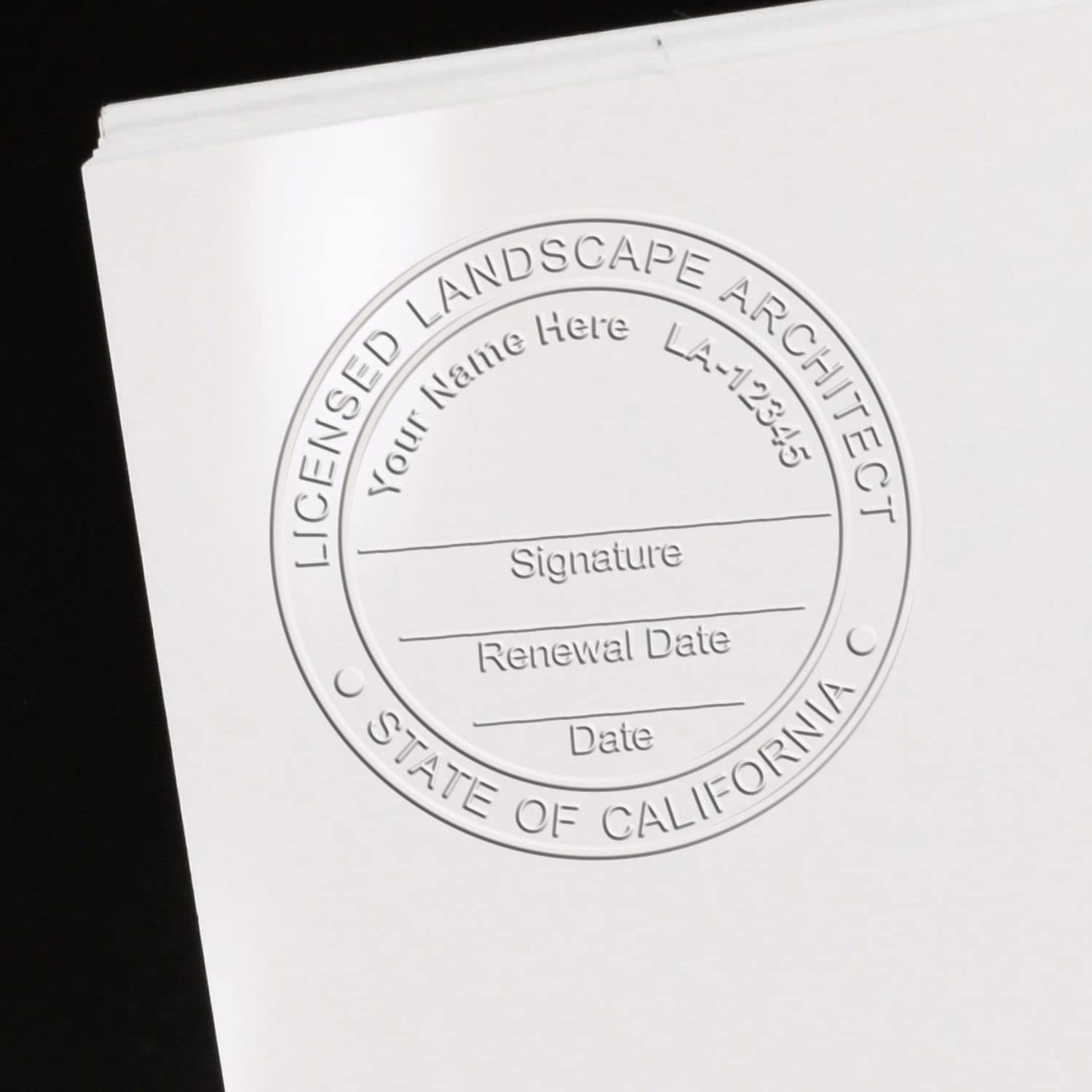 California Professional Landscape Architect Seal - Handheld, 1-3/4 Size, Ideal for CA Landscape Architects - Easy-to-Use Seal for California Landscape Architecture Projects, California Seal Stamp - Image 6