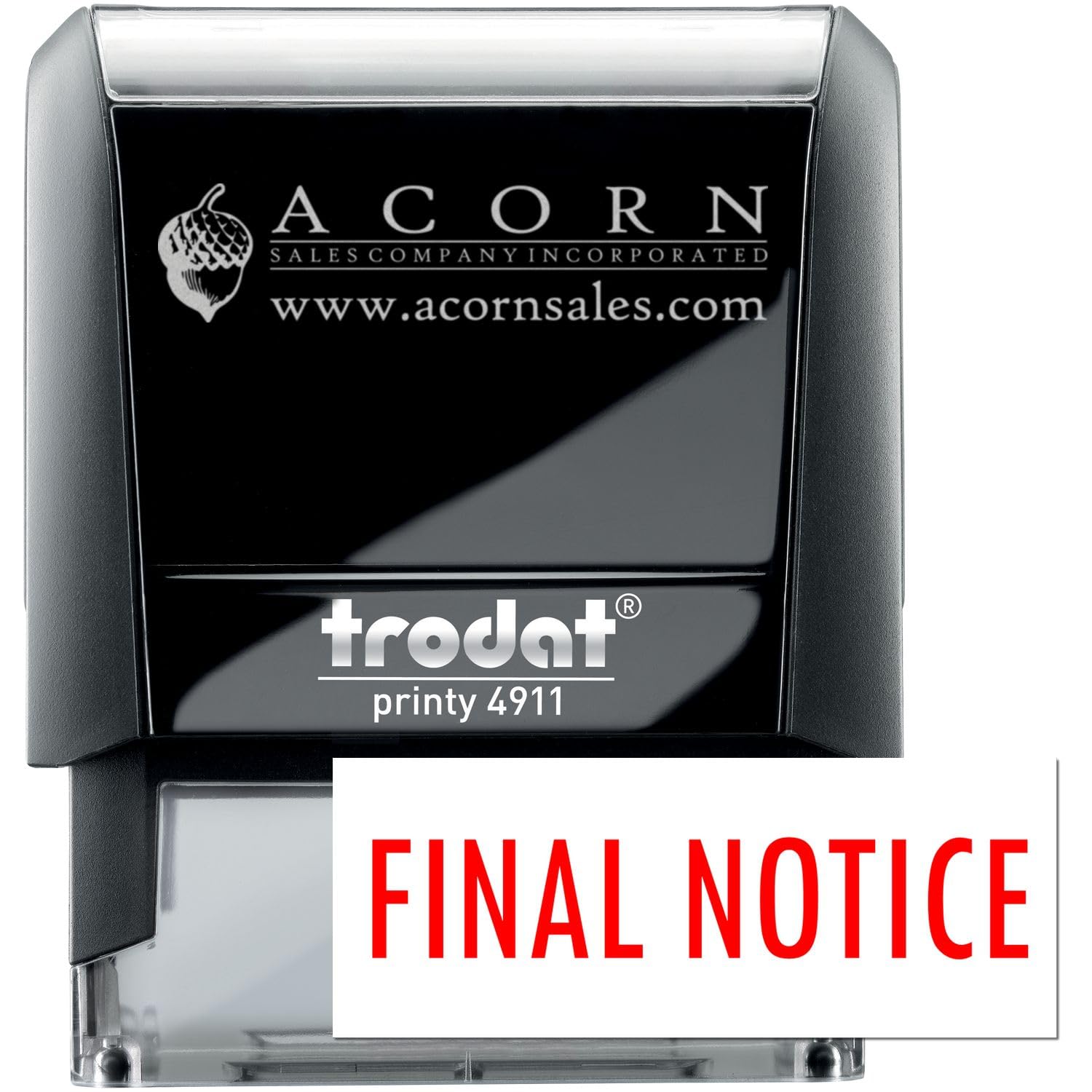 Cargo Stamp - Red Ink Self-Inking Final Notice Stamp, Ideal for Order Fulfillment Clerks - Efficient, Durable and Easy to Use, 1/2 x 1-1/2 Size - Ideal for Streamlining Shipping Processes - Image 5