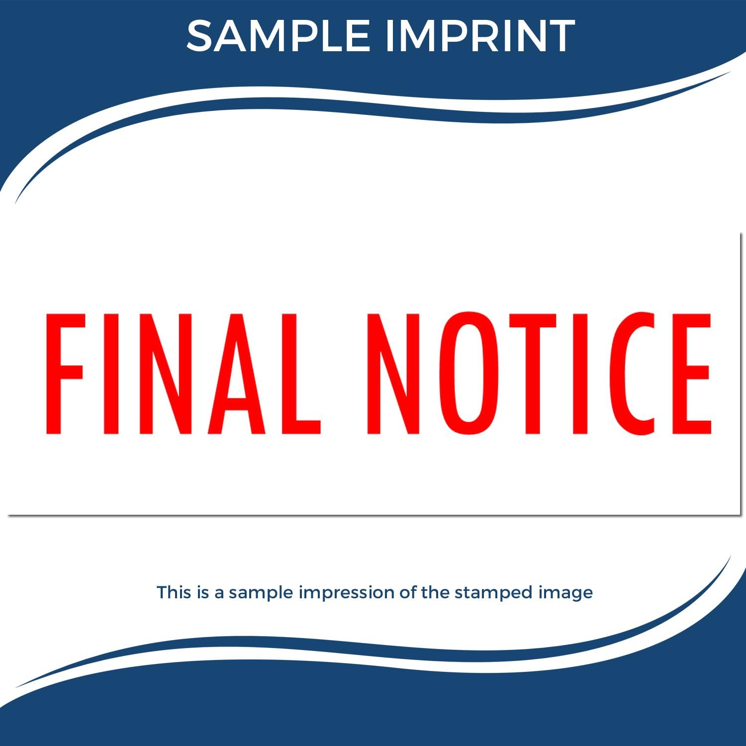 Cargo Stamp - Red Ink Self-Inking Final Notice Stamp, Ideal for Order Fulfillment Clerks - Efficient, Durable and Easy to Use, 1/2 x 1-1/2 Size - Ideal for Streamlining Shipping Processes - Image 7
