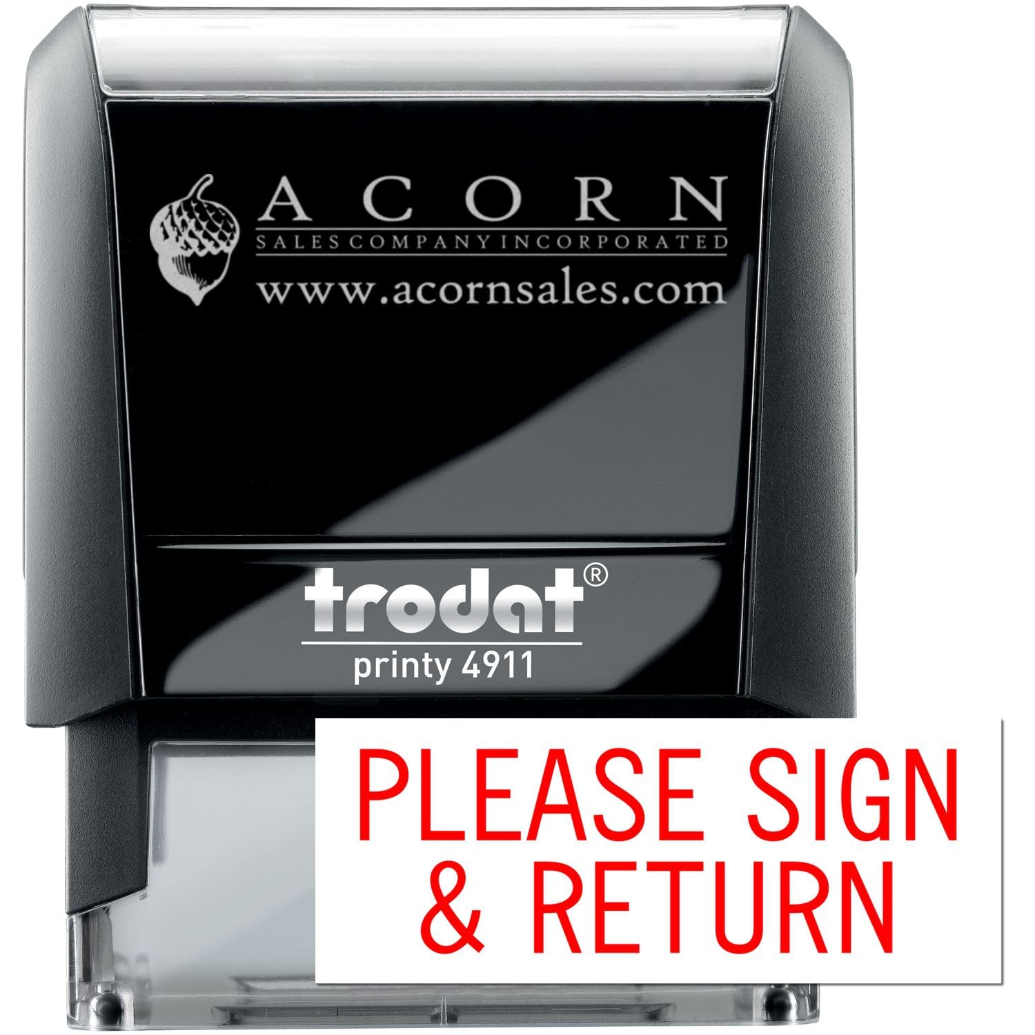 Classroom Stamp - Red Ink Self-Inking Please Sign and Return Stamp, Ideal for Educators, 1/2 x 1-1/2, Quick and Efficient Way to Manage Paperwork in School Environment, Long-Lasting - Image 5