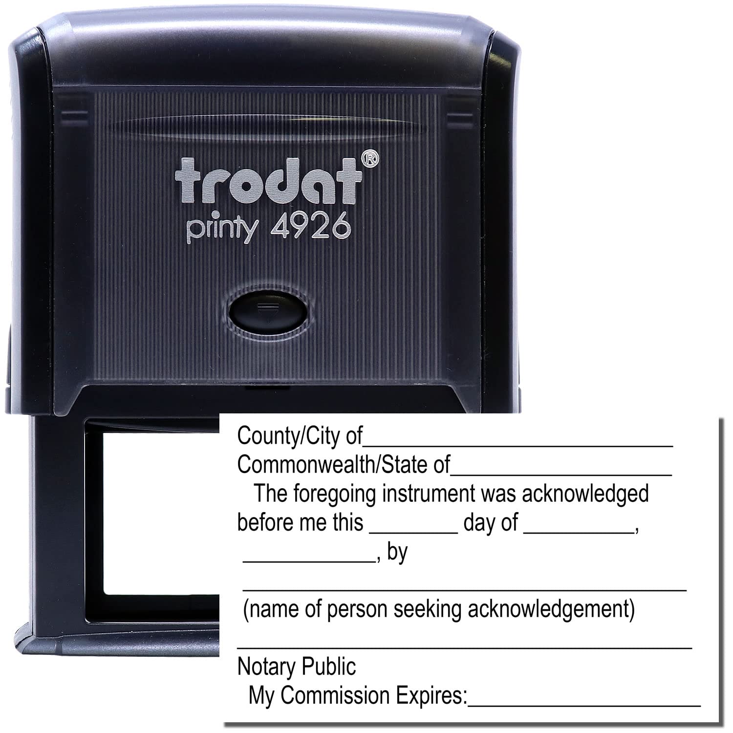 Nebraska Notary Package, Notary Supply Nebraska, Includes Notary Journal, Notary Acknowledgement Stamp, Official Rectangular Notary Stamp with Self Inking Stamps, Press and Print - Image 5