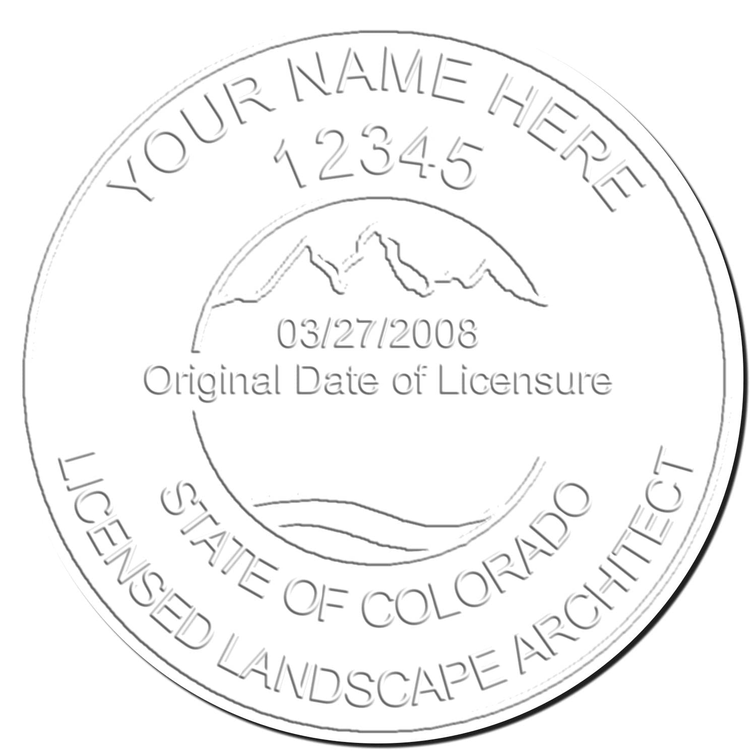 Colorado Professional Landscape Architect Seal, Handheld Size 2", Ideal for CO Landscape Architect - Easy-to-Use Seal for Colorado Landscape Architects and Designers, Professional Seal Stamp - Image 4