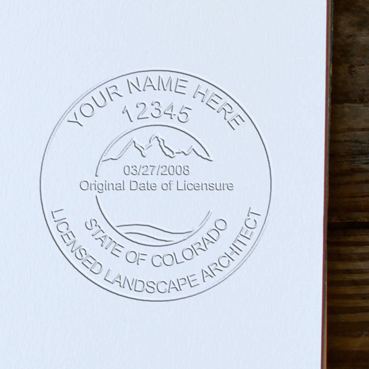 Colorado Professional Landscape Architect Seal, Handheld Size 2", Ideal for CO Landscape Architect - Easy-to-Use Seal for Colorado Landscape Architects and Designers, Professional Seal Stamp - Image 6