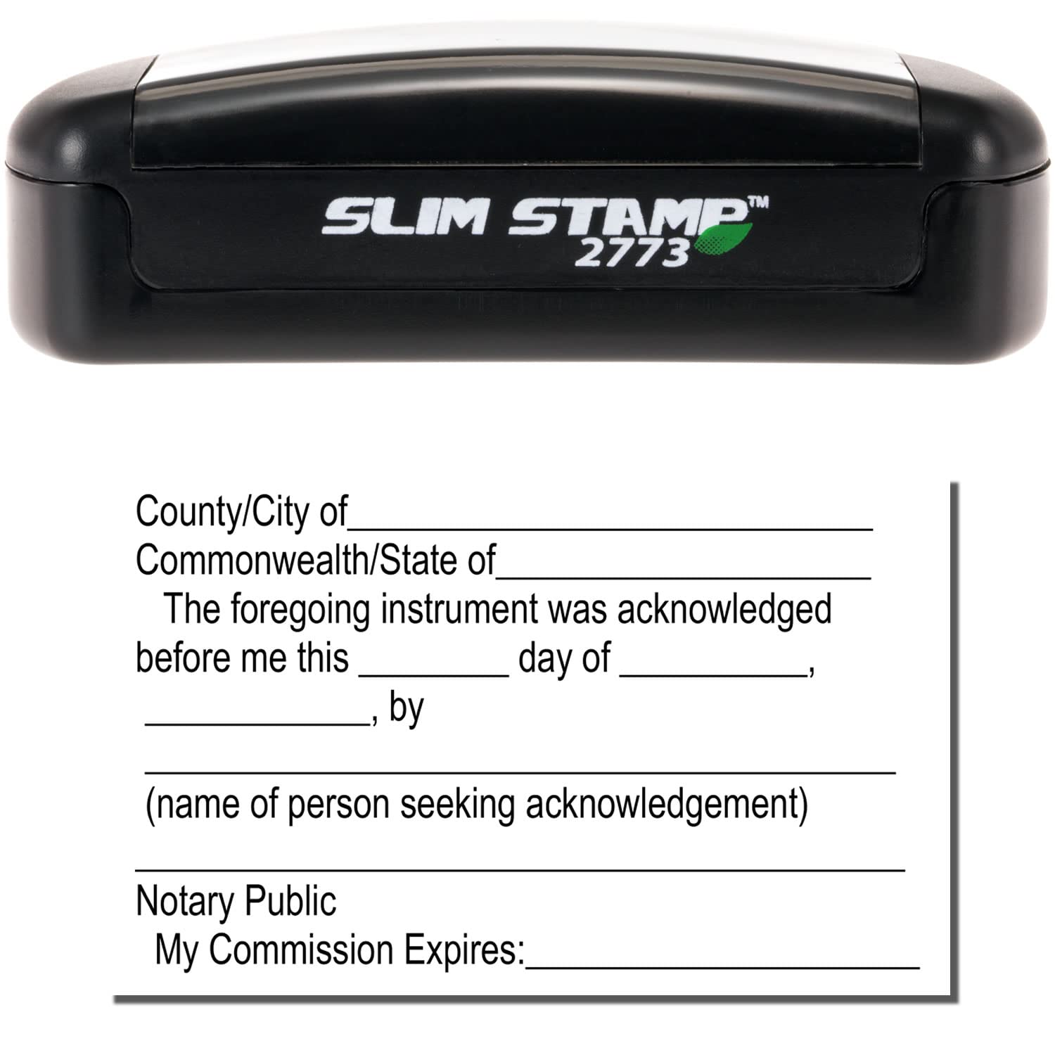 New Mexico Notary Public Supplies Package Kit Includes: Acknowledgement Stamp, Notary Log Book and a Round Notary Stamp - Compact and Portable Stamps, 5 Ink Colors - Image 5