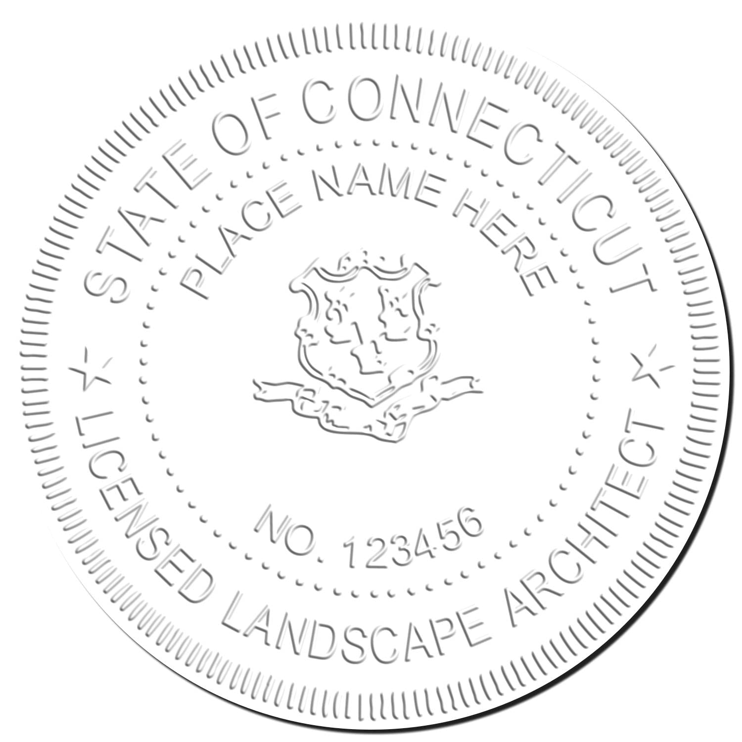Connecticut Professional Landscape Architect Seal - Handheld, Size 1-5/8 - Ideal for CT Landscape Architects - CT Landscape Architect Seal - Perfect Tool for Connecticut Landscape Architects - Image 4
