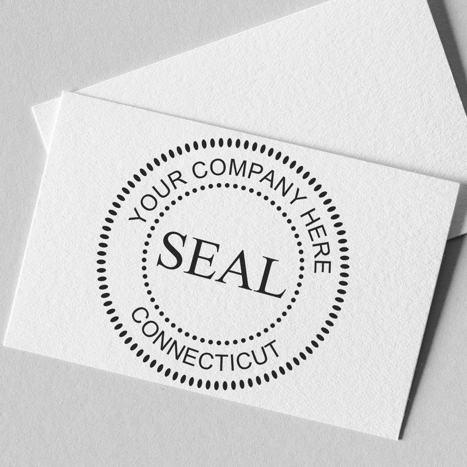 Connecticut Self-Inking Corporate Seal Stamp, 1-5/8 Size, Connecticut Company Stamp, Personalized, Customized Company Seal, Customized Business Company Seal, Self-Ink Stamp, CT Stamp - Image 4