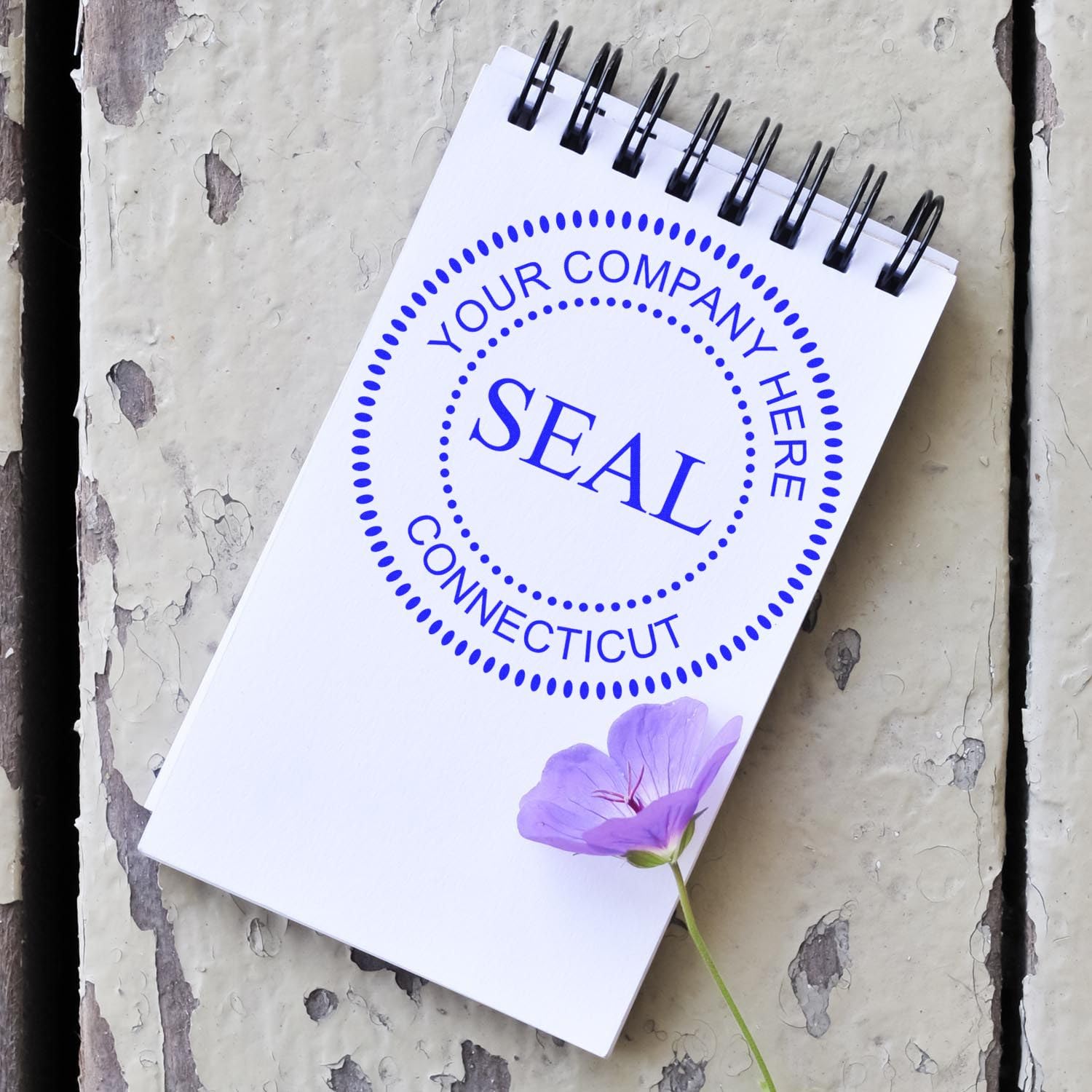 Connecticut Self-Inking Corporate Seal Stamp, 1-5/8 Size, Connecticut Company Stamp, Personalized, Customized Company Seal, Customized Business Company Seal, Self-Ink Stamp, CT Stamp - Image 6