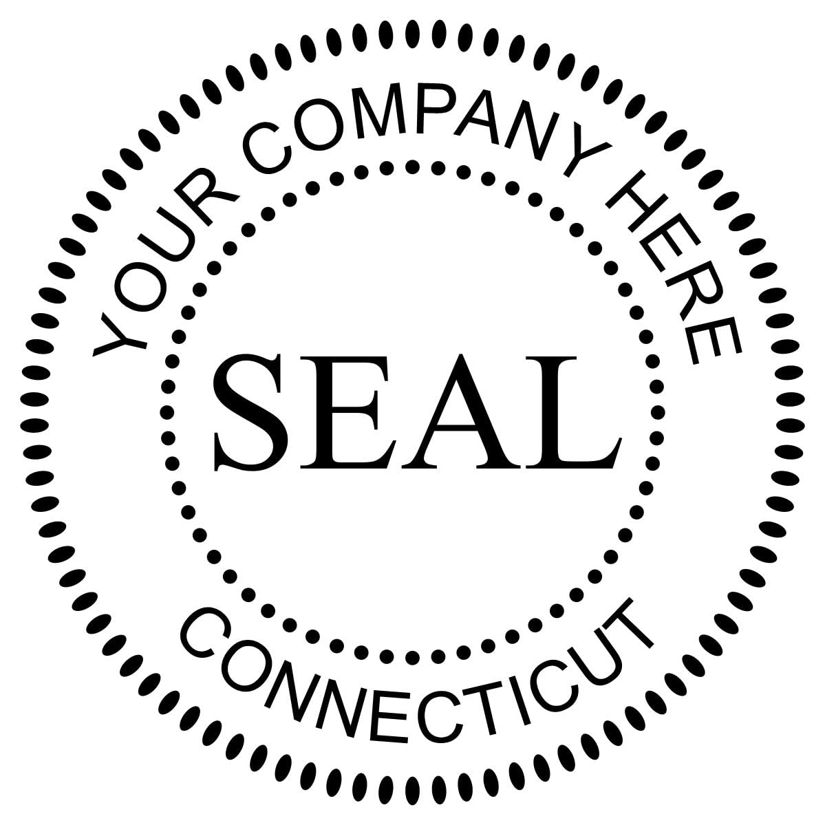 Connecticut Self-Inking Corporate Seal Stamp, 1-5/8 Size, Connecticut Company Stamp, Personalized, Customized Company Seal, Customized Business Company Seal, Self-Ink Stamp, CT Stamp - Image 8