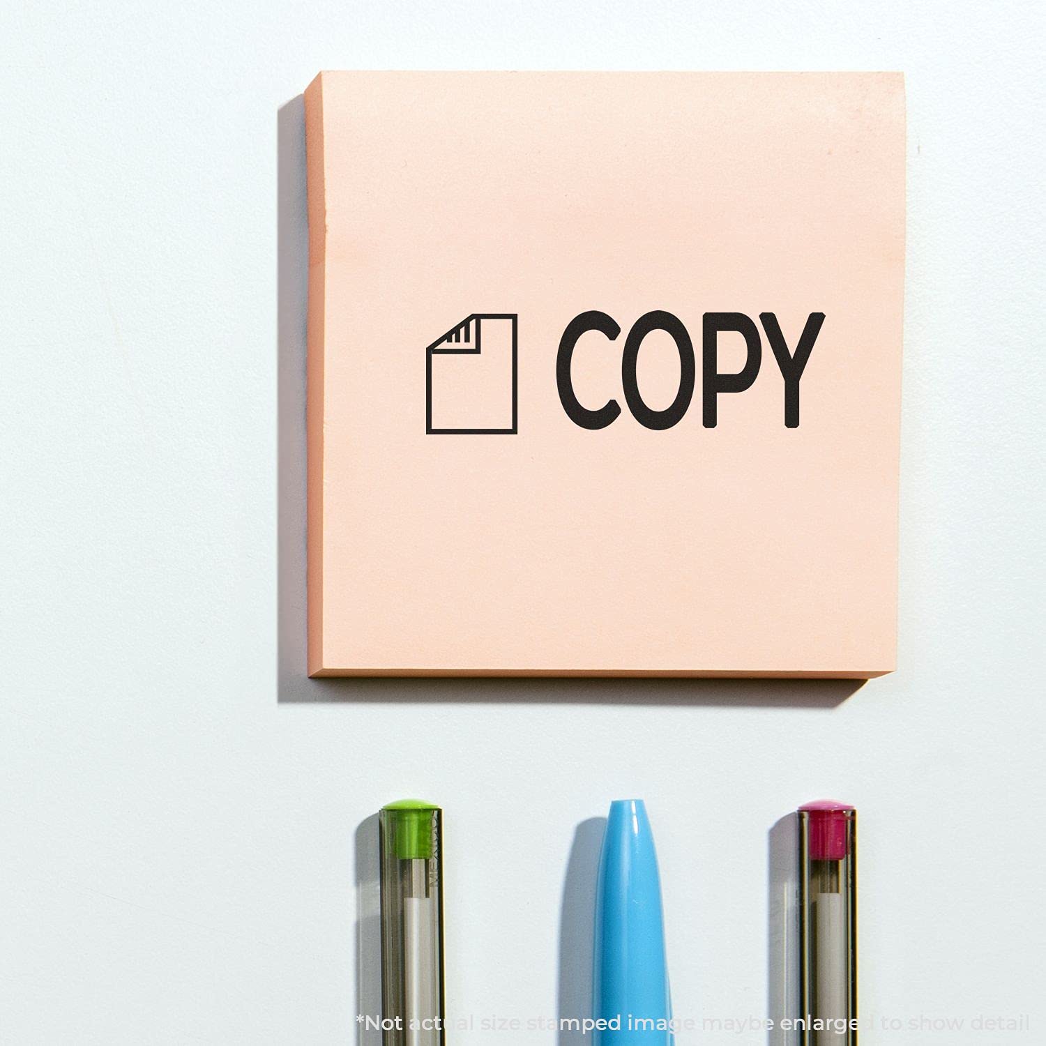 Copy with Letter Rubber Stamp, Home Business Supplies, Wooden Handle Rubber Stamp, Uses Stamp Pad, Imprint Size Approx 1/2" x 1-1/2", Laser Engraved, USA Made - Image 3