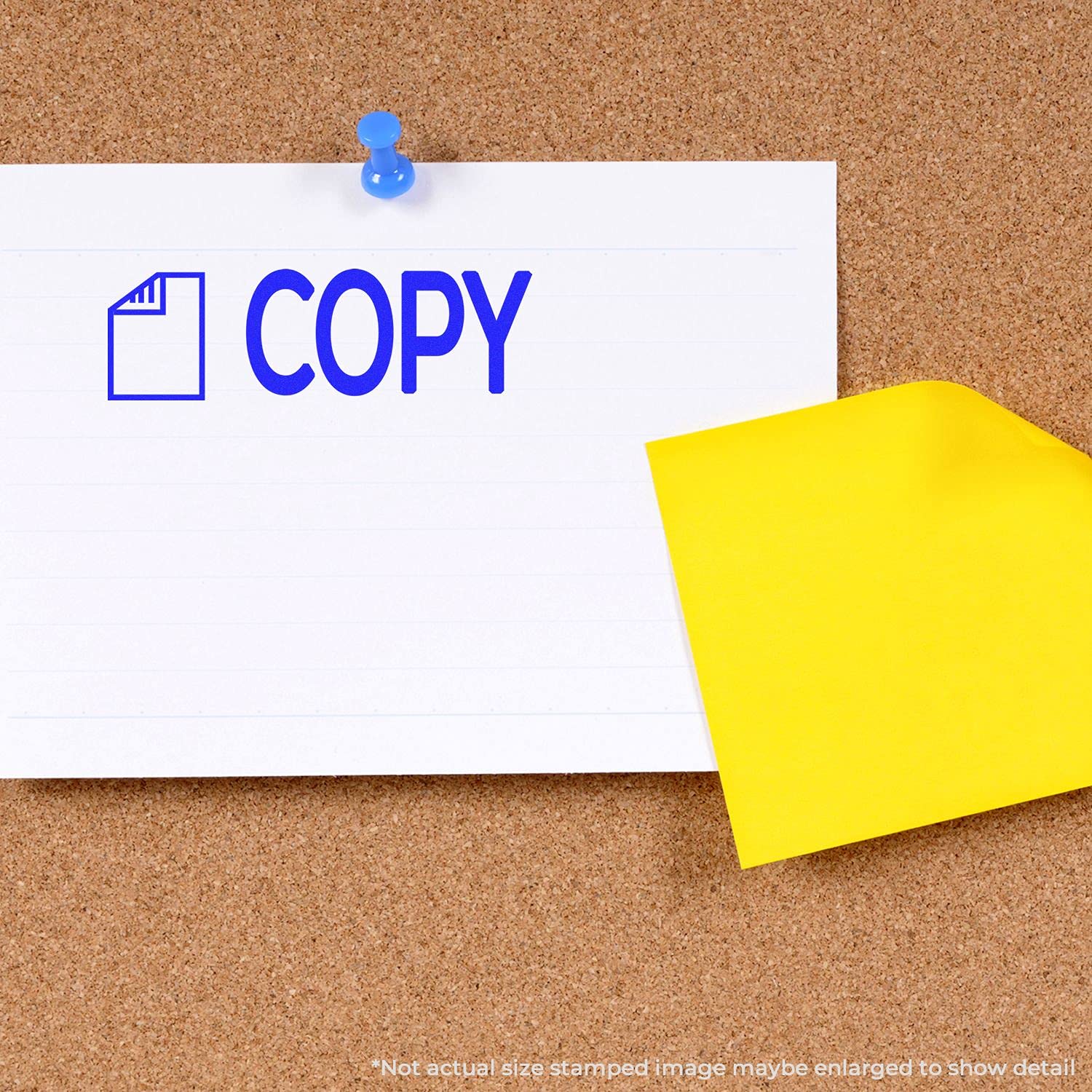 Copy with Letter Rubber Stamp, Home Business Supplies, Wooden Handle Rubber Stamp, Uses Stamp Pad, Imprint Size Approx 1/2" x 1-1/2", Laser Engraved, USA Made - Image 4
