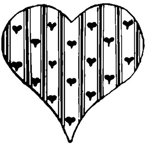 Country Heart Art Rubber Stamp