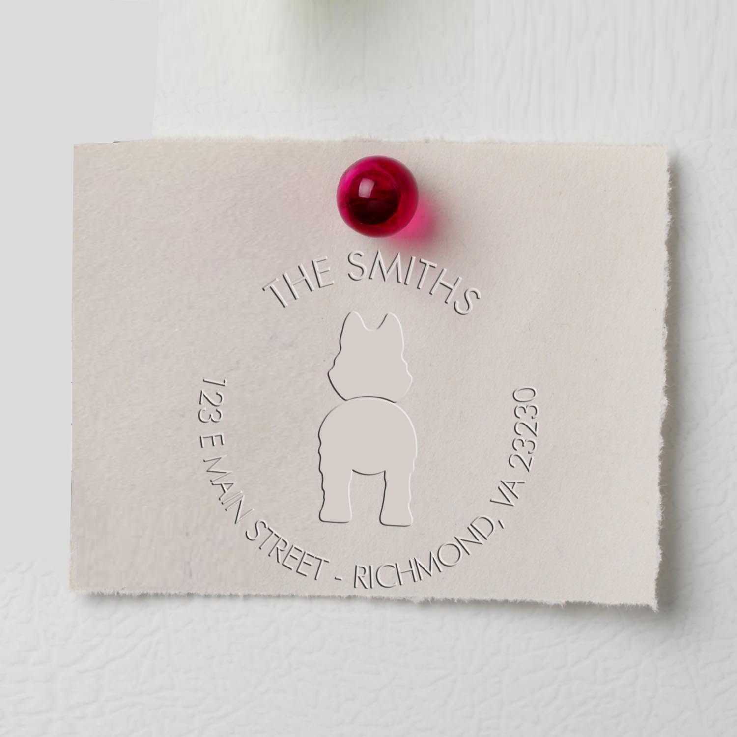 Customizable Desk Husky Address Embosser Seal - 1-5/8 Round Personalizable Home Address Embosser for Professional Mail - Ideal Address Embossers for Workshop Materials - Small Business Owners - Image 3