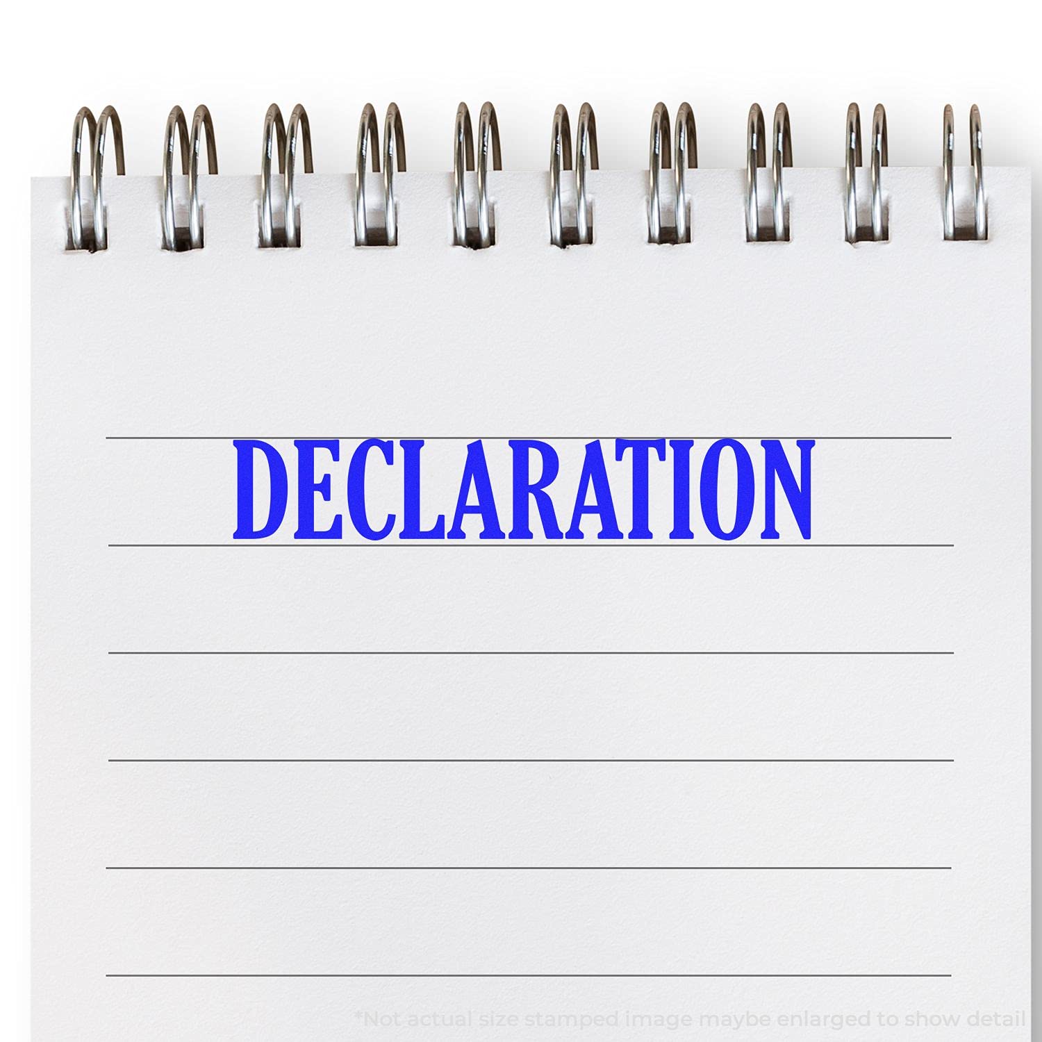 Declaration Rubber Stamp, Legal Mail Stamps from a Lawyer, Wooden Handle Rubber Stamp, Uses Stamp Pad, Imprint Size Approx 1/2" x 1-1/2", Laser Engraved, USA Made - Image 3