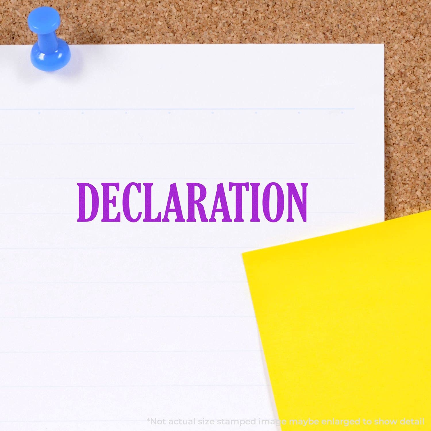 Declaration Rubber Stamp, Legal Mail Stamps from a Lawyer, Wooden Handle Rubber Stamp, Uses Stamp Pad, Imprint Size Approx 1/2" x 1-1/2", Laser Engraved, USA Made - Image 6