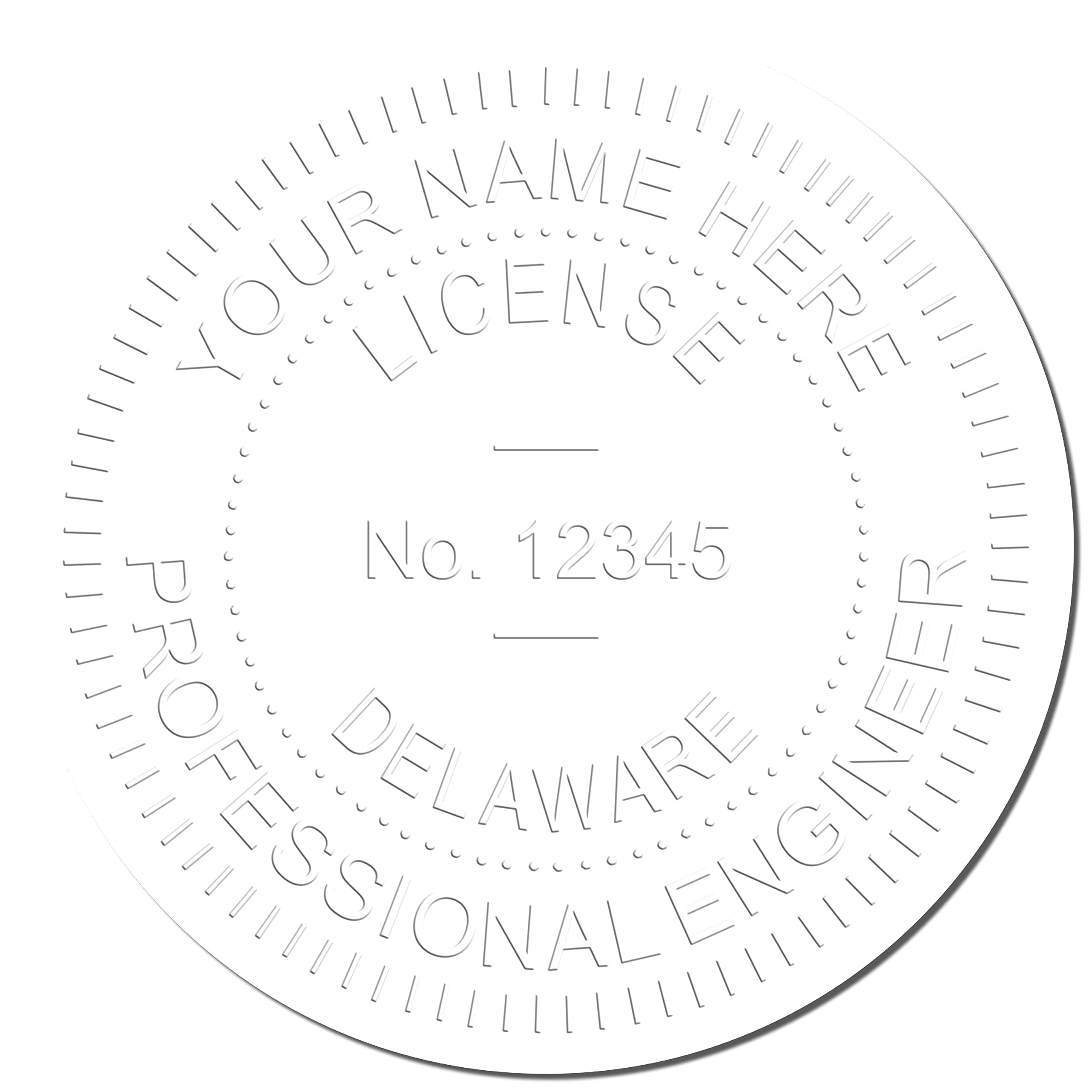 Delaware Professional Engineer Seal, Handheld Embossing Seal, 1-1/2 Seal Reach, State Board Approved, Easy to Use and Portable - Image 4