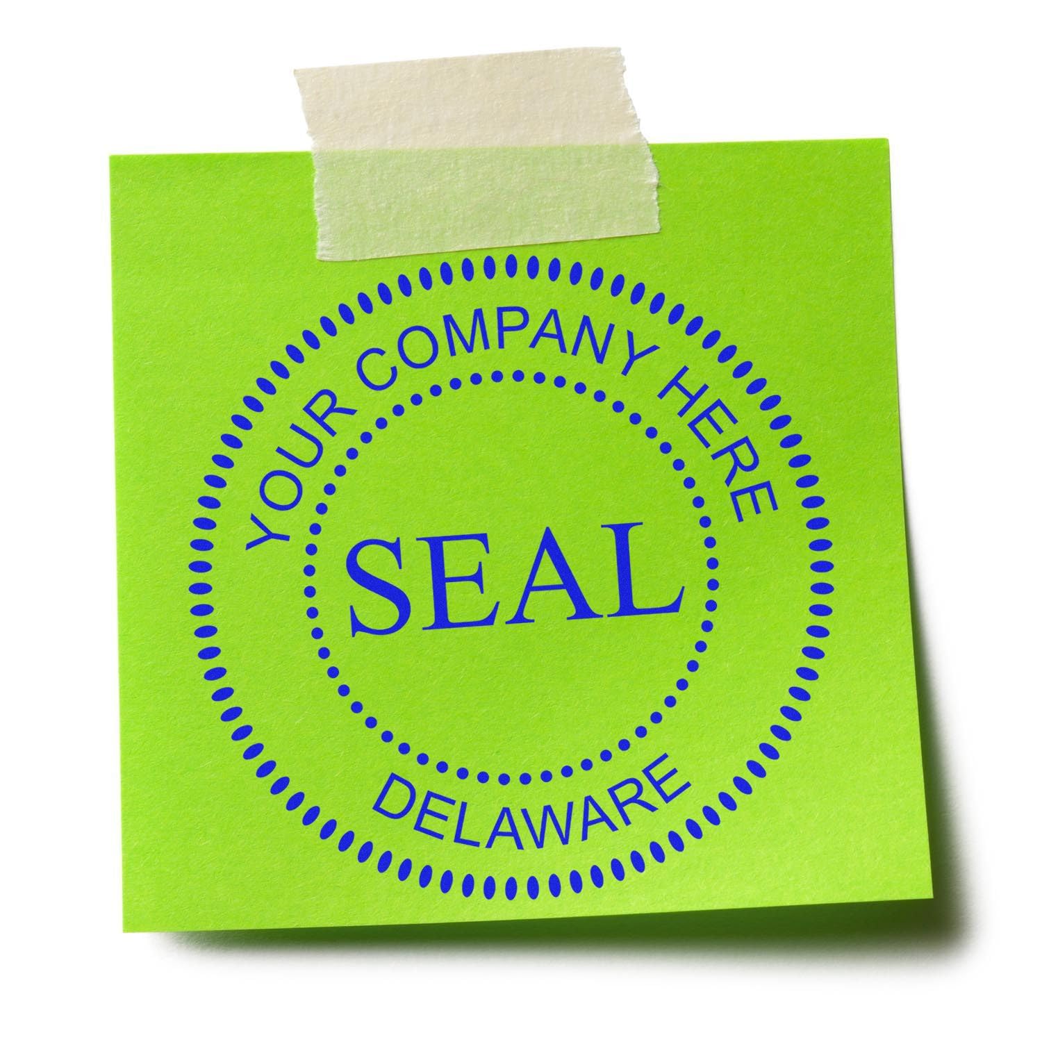 Delaware Self-Inking Corporate Seal Stamp, 1-5/8 Size, Delaware Company Stamp, Personalized, Customized Company Seal Stamp, Customized Business Company Stamp, Self-Ink Stamp, DE Stamp - Image 6